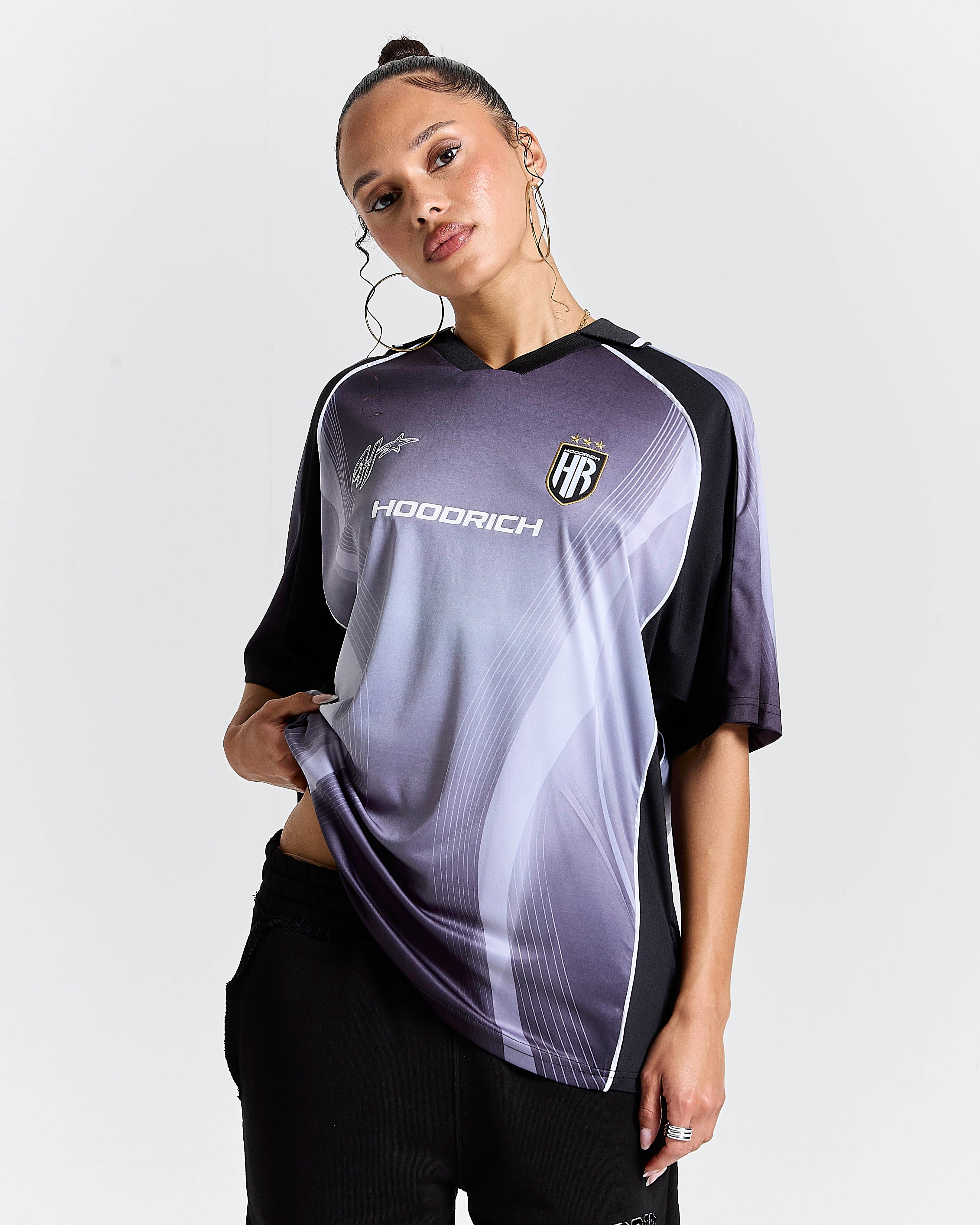 Glide Away Football Kit Shirt - Black