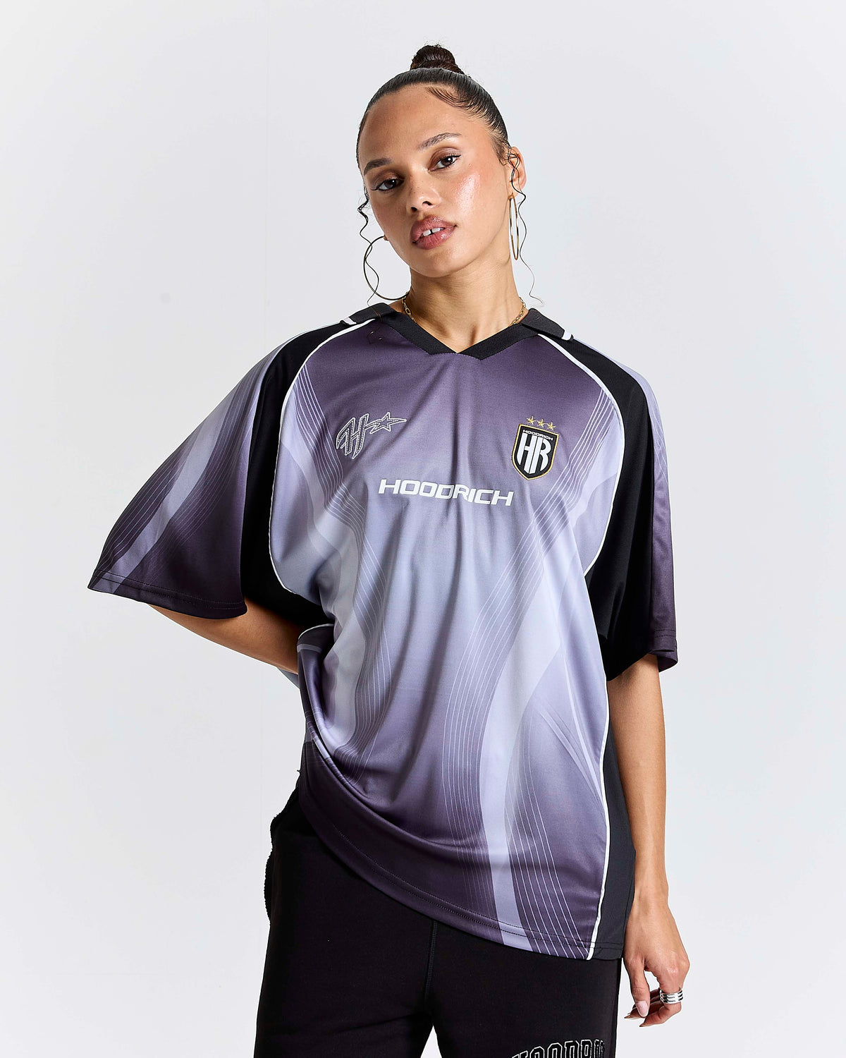Glide Away Football Kit Shirt - Black