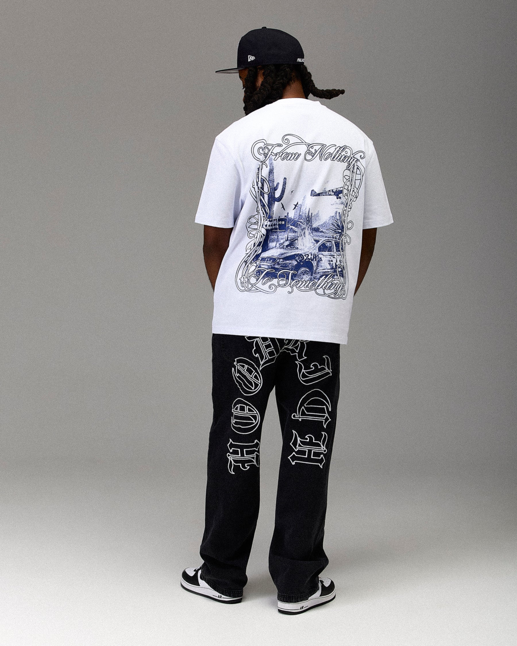 The Winner's Circle Oversized T-Shirt - White/Blue