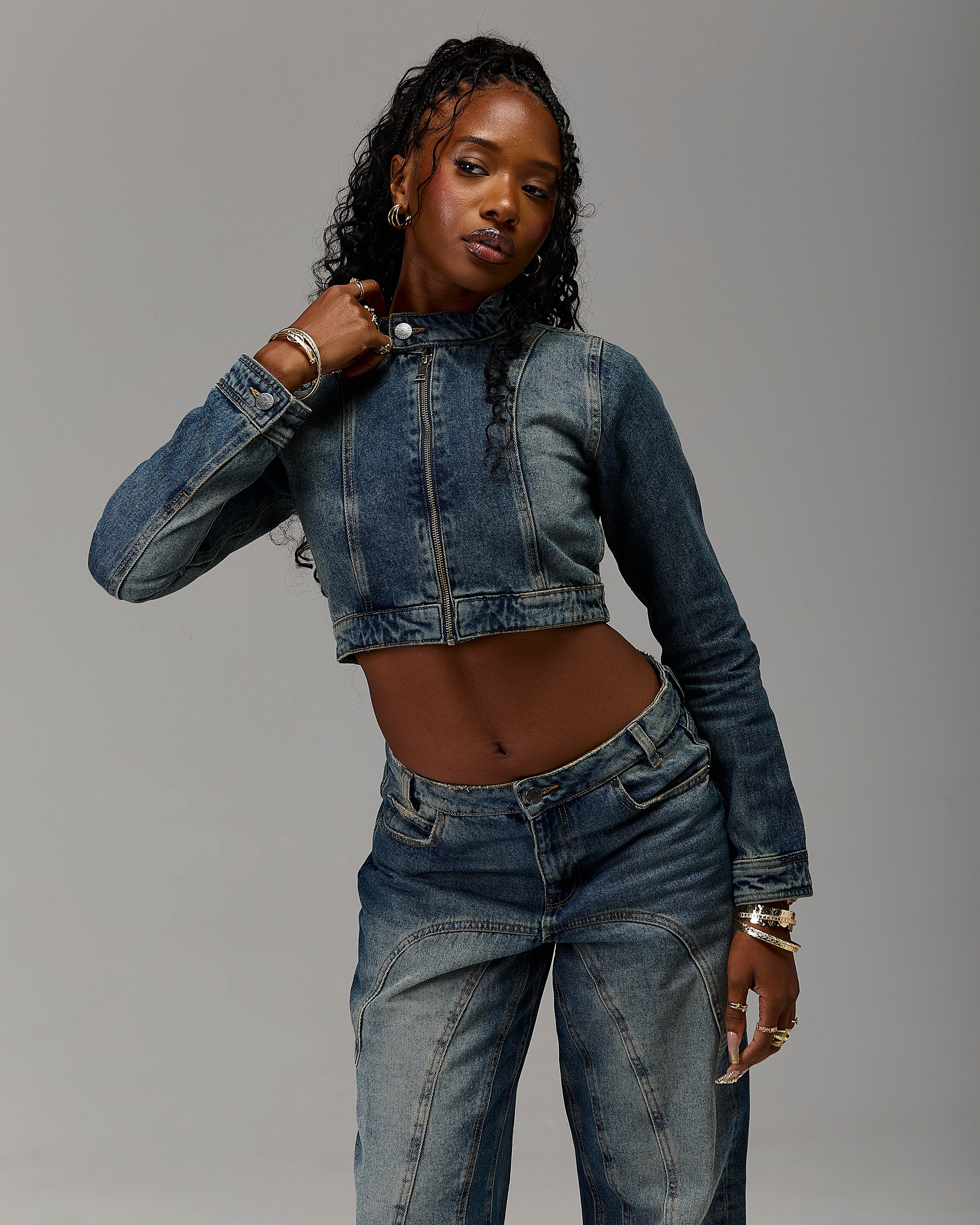 The Winner's Circle Snowdrift Denim Jacket - Dirty Wash