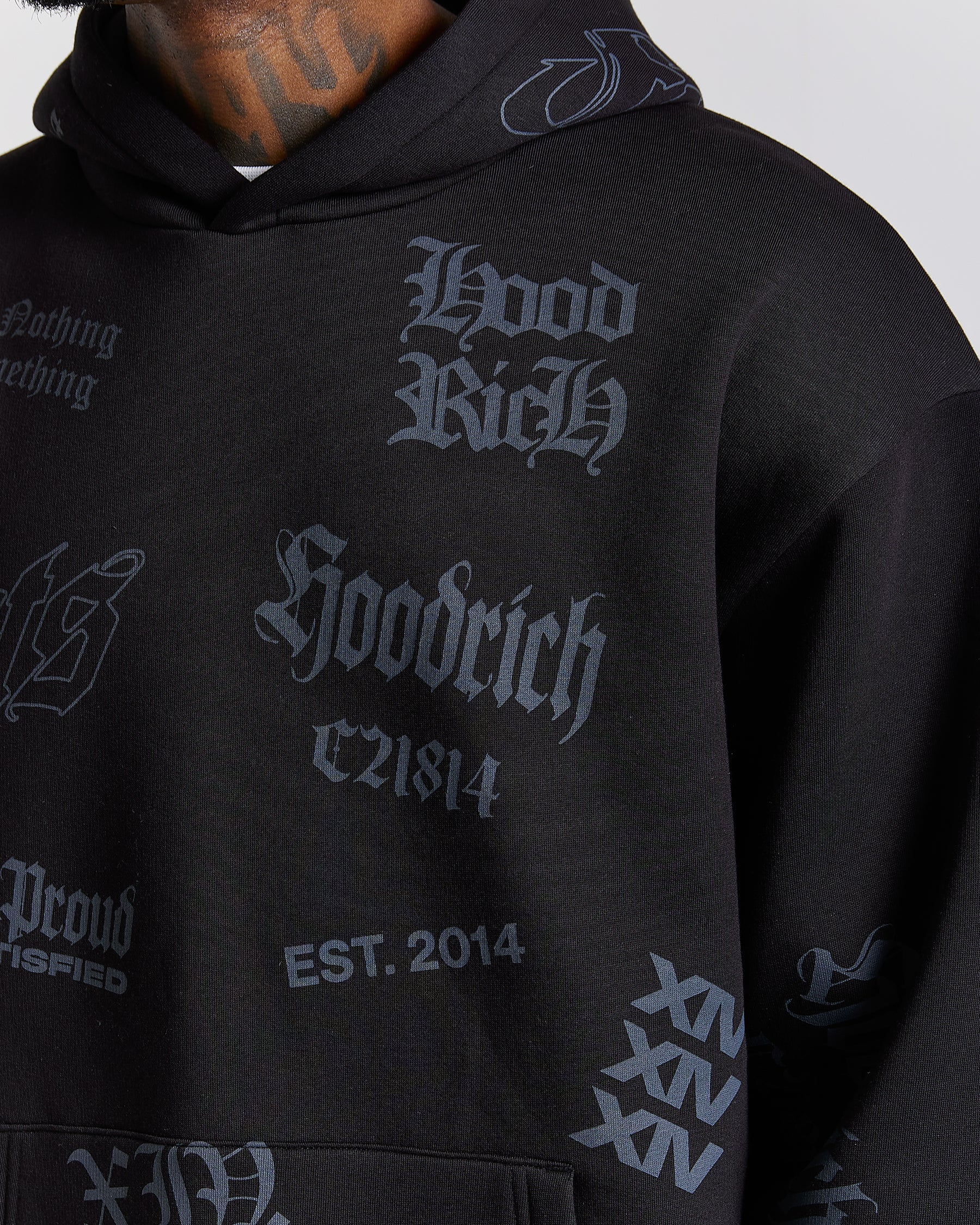 Chroma Oversized Hoodie - Black