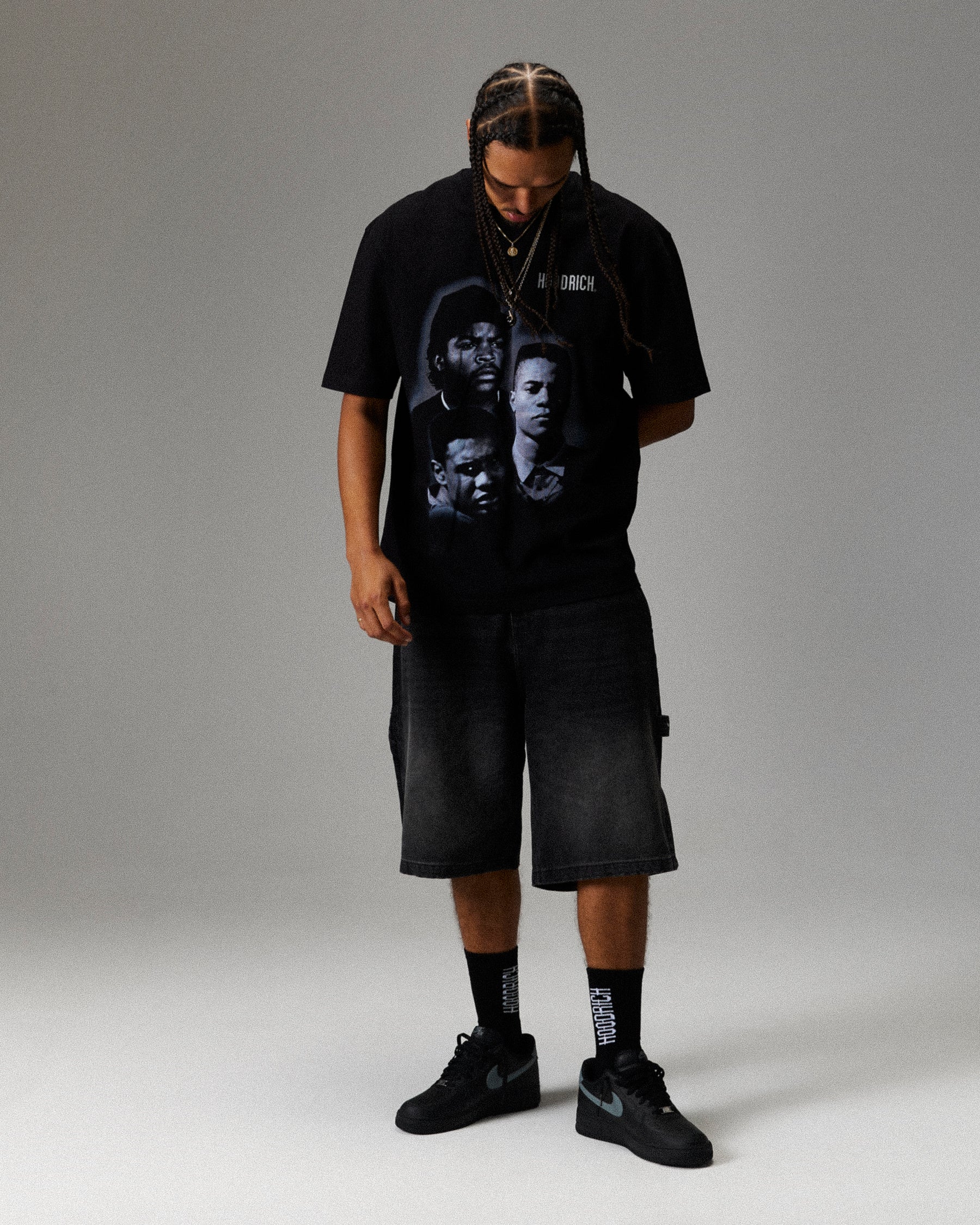 Heritage Boyz N The Hood T-Shirt - Black/Grey