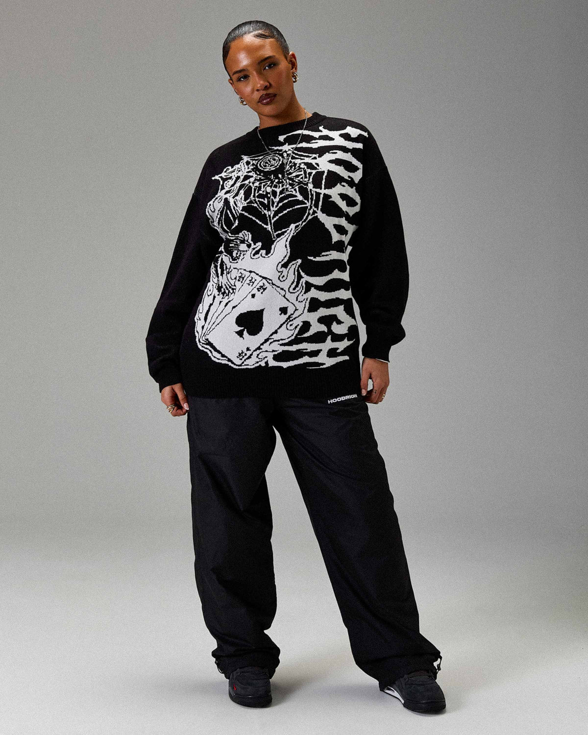 Pull en tricot Wreckage The Winner's Circle - Noir/blanc