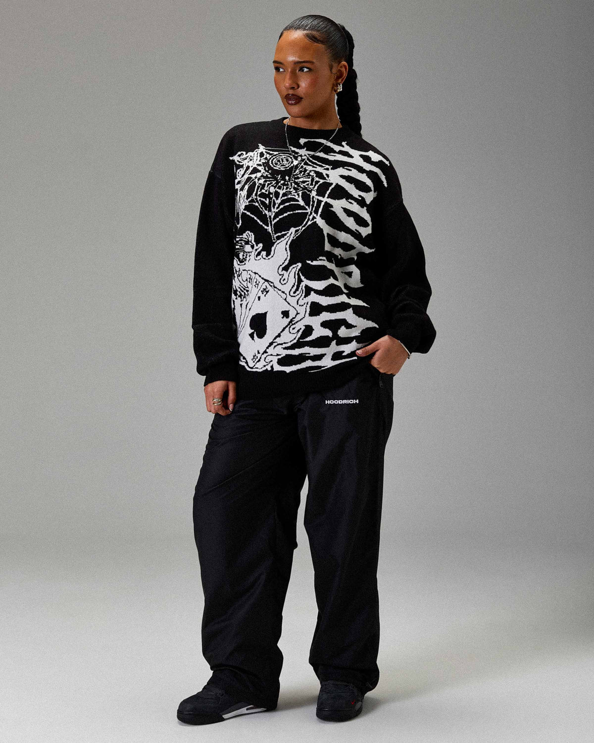 Pull en tricot Wreckage The Winner's Circle - Noir/blanc