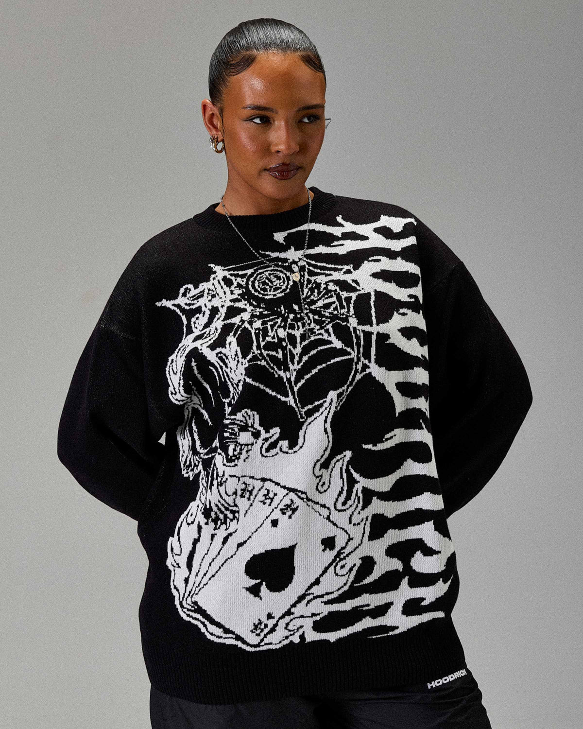 Pull en tricot Wreckage The Winner's Circle - Noir/blanc