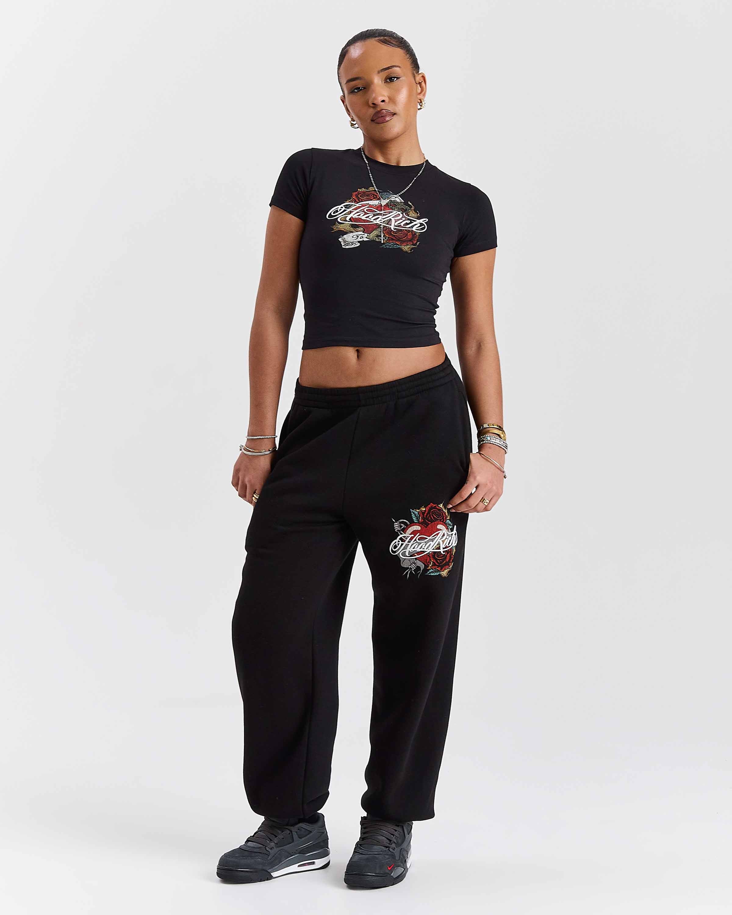 Vox Fitted Tee - Black/Red