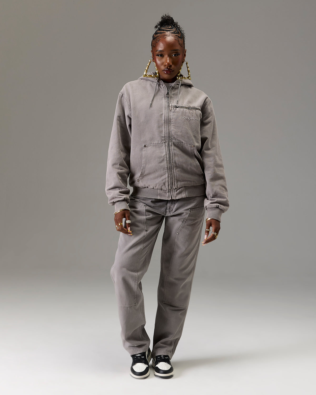 The Winner's Circle Carpenter Canvas Pant - Grey