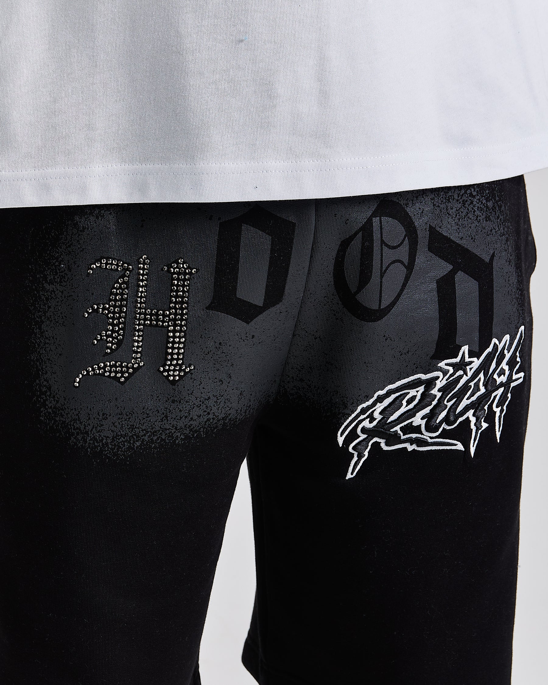 Iron Oversized Shorts - Black/Grey/White