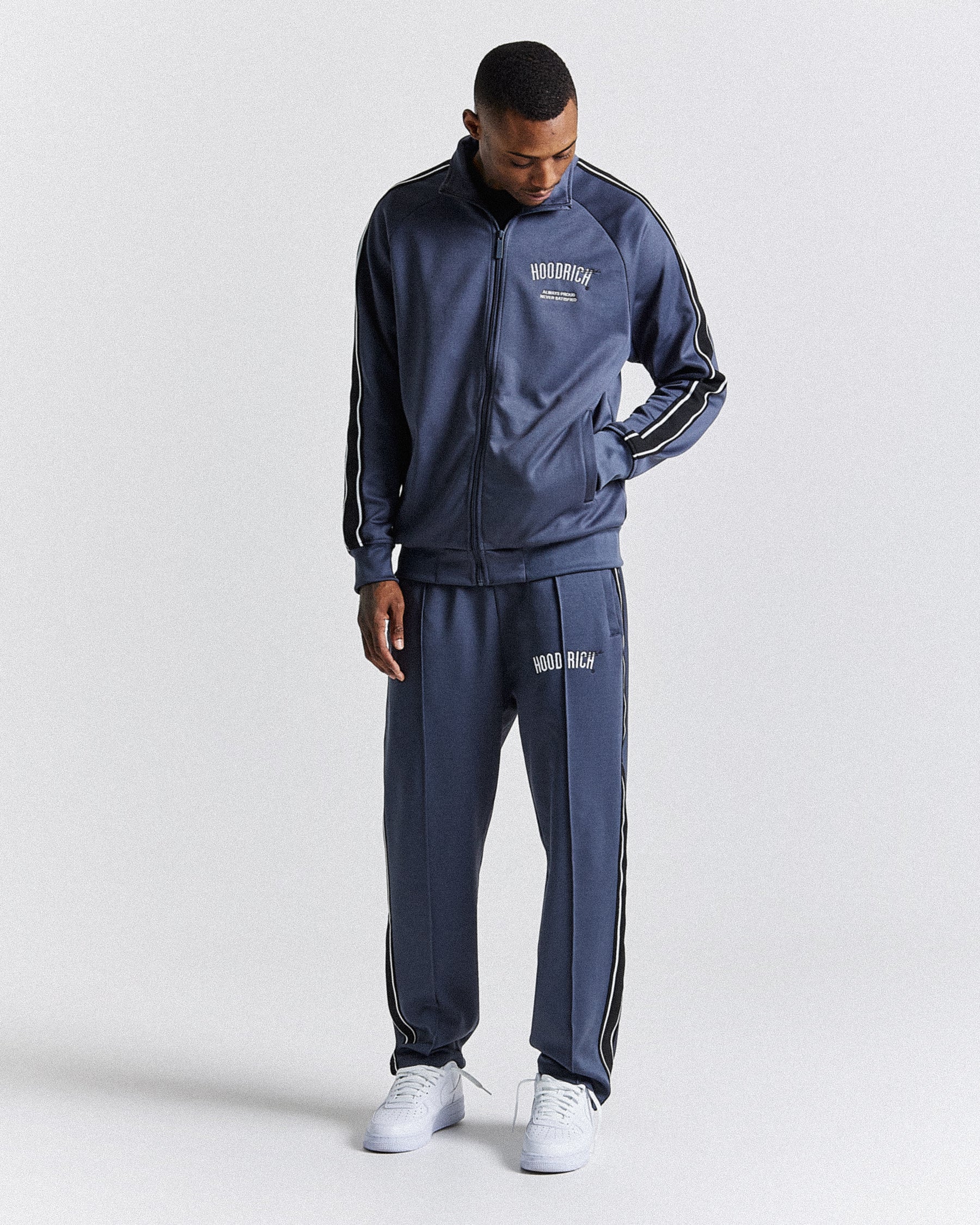 Ignite Track Top - Navy/White