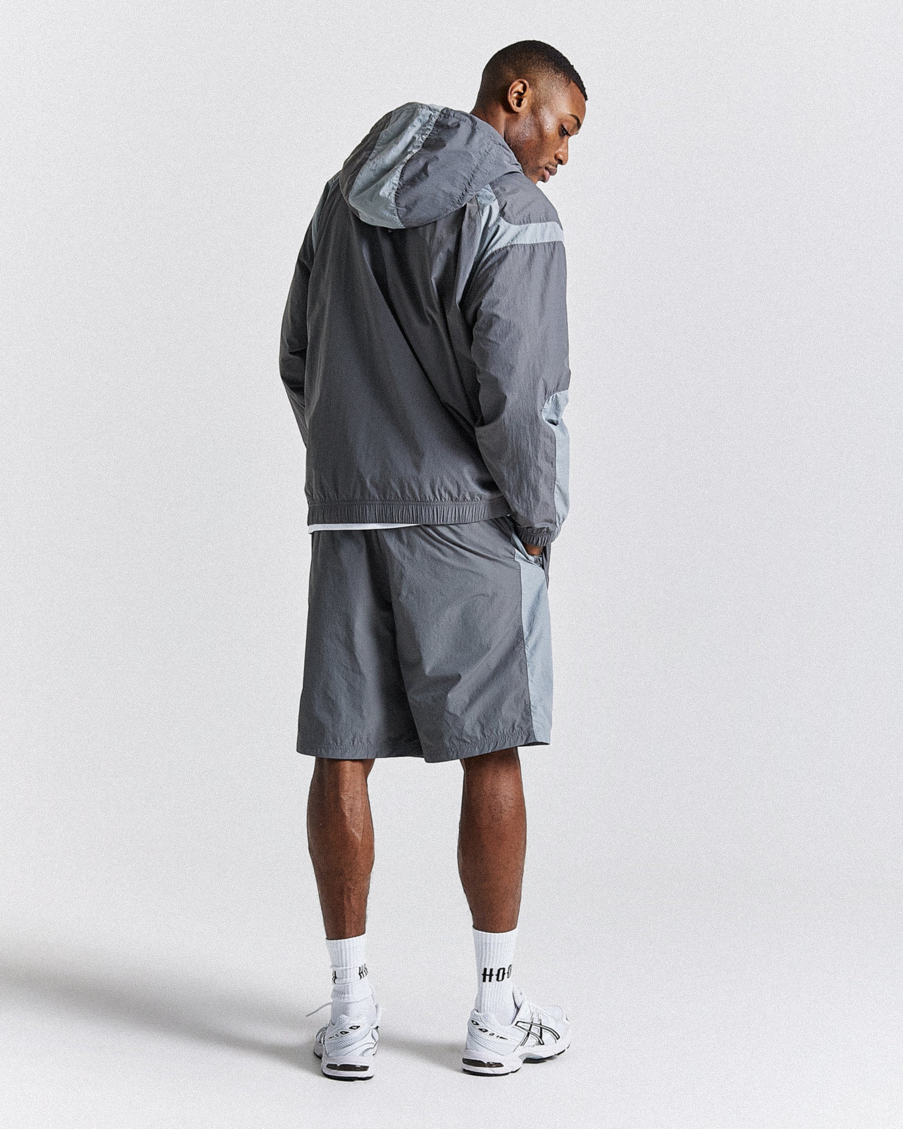 Galaxy Woven Shorts - Grey/Black