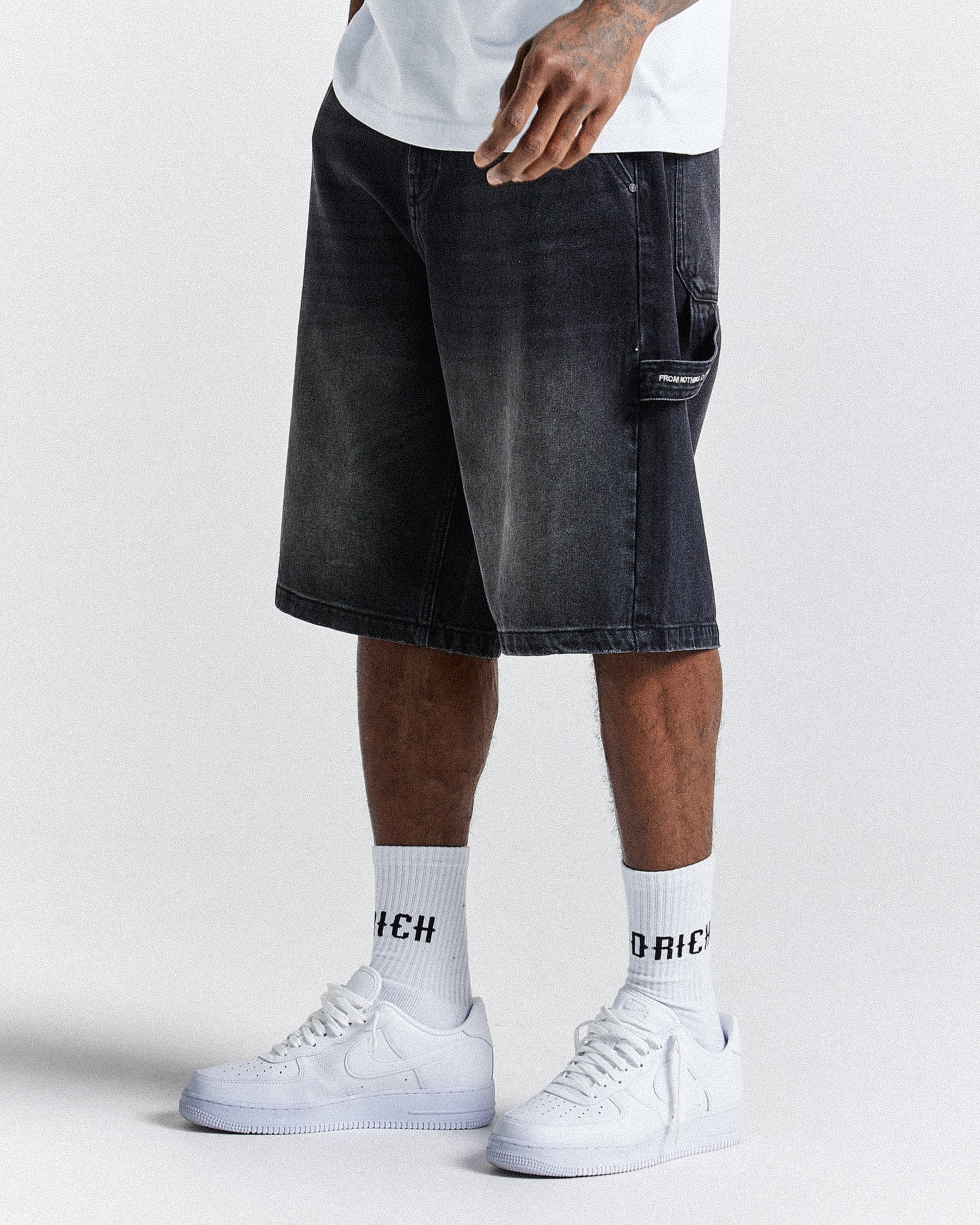 H Galaxy Denim Short - Black
