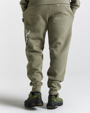 Caliber Joggers - Khaki/White