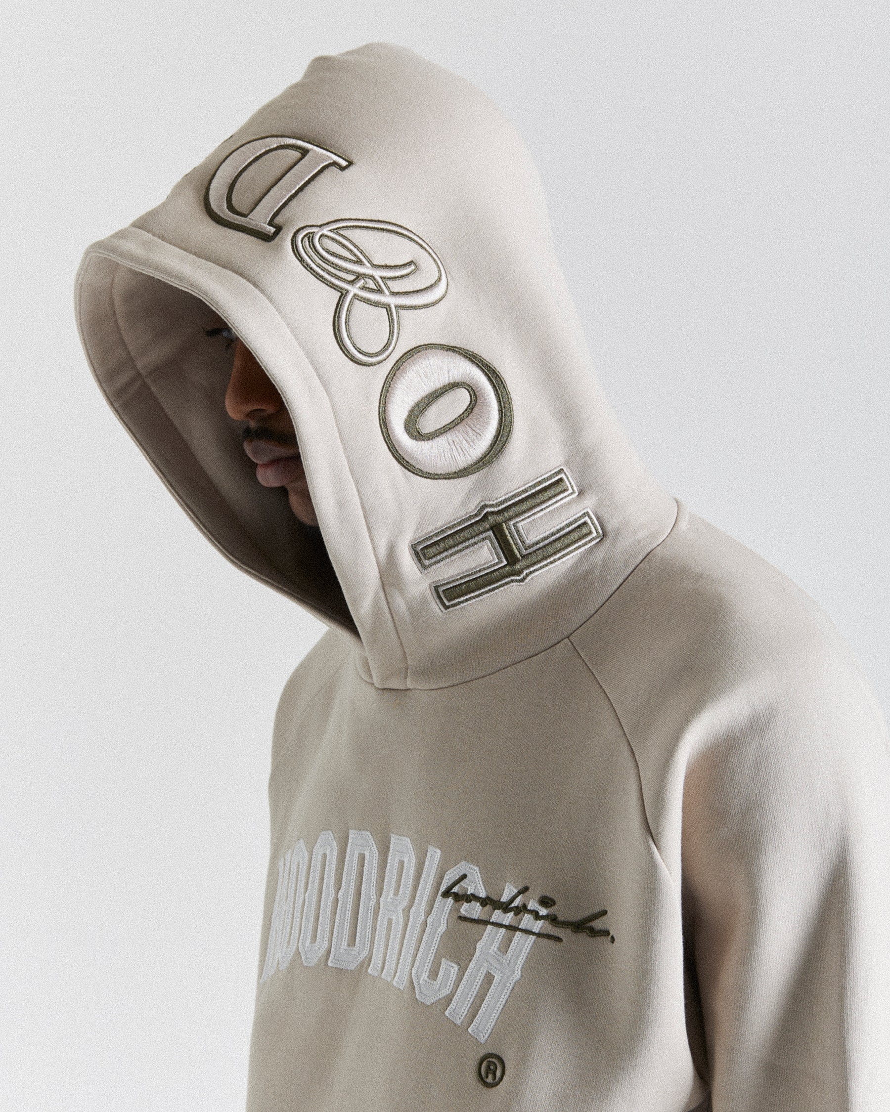 Stature Hoodie - Beige/White