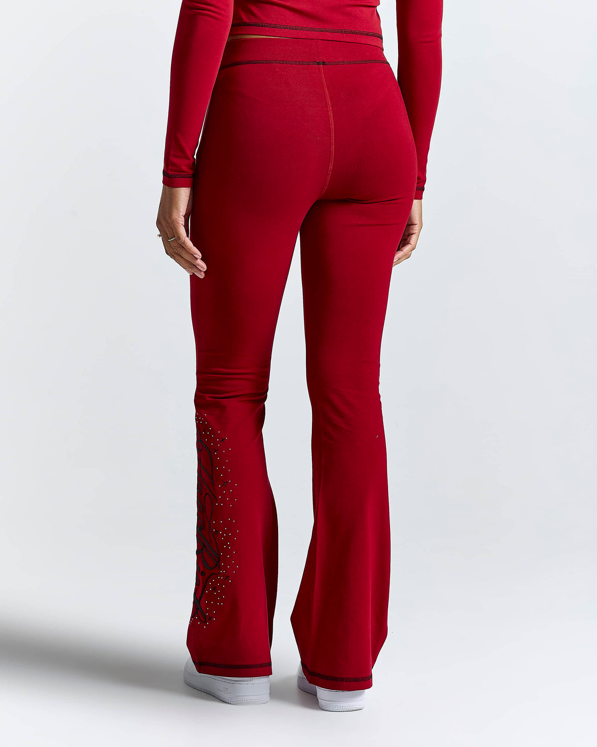 Legging évasé Gleam - Rouge/Noir