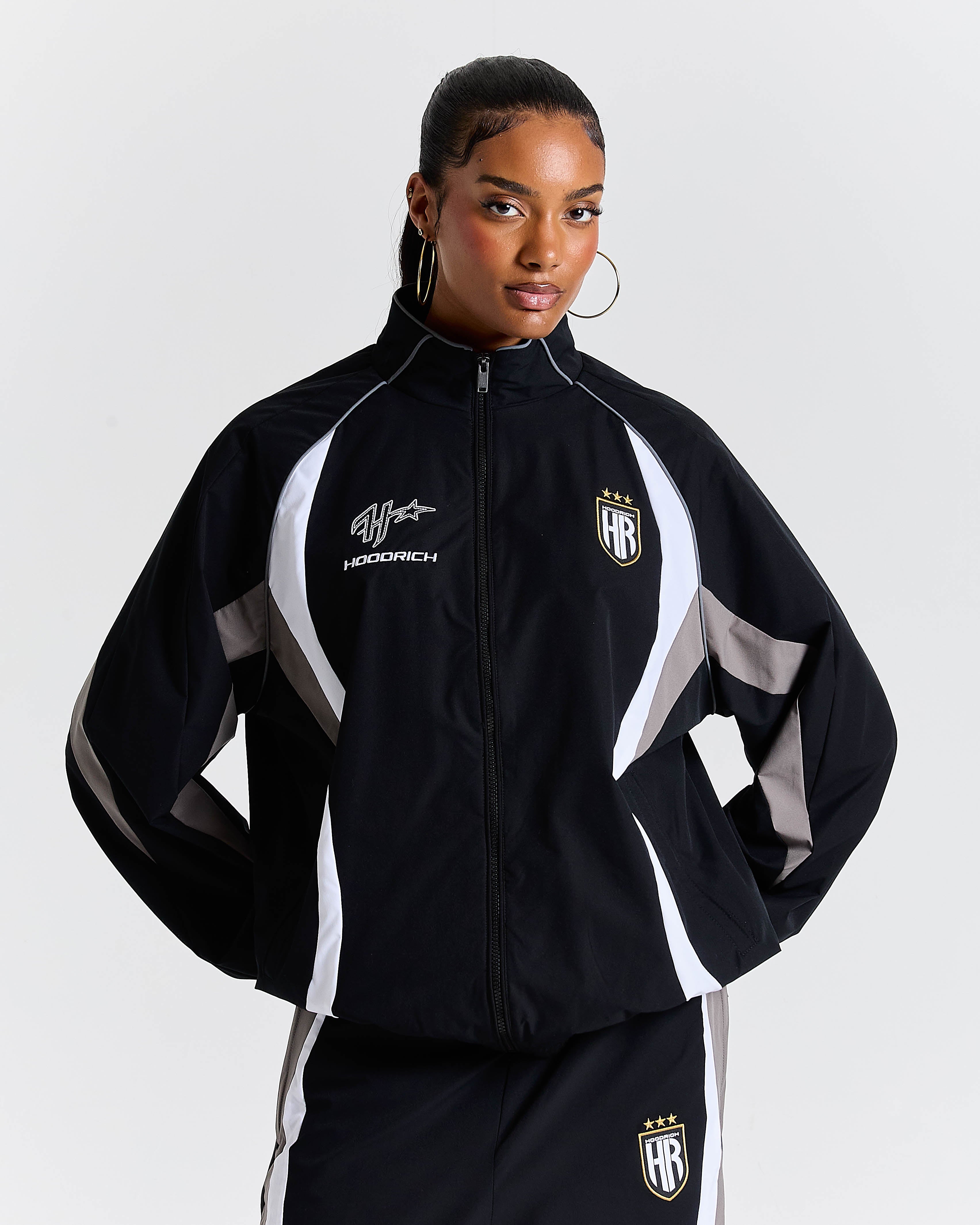 Women's Glide Away Football Shell Tracksuit - Black