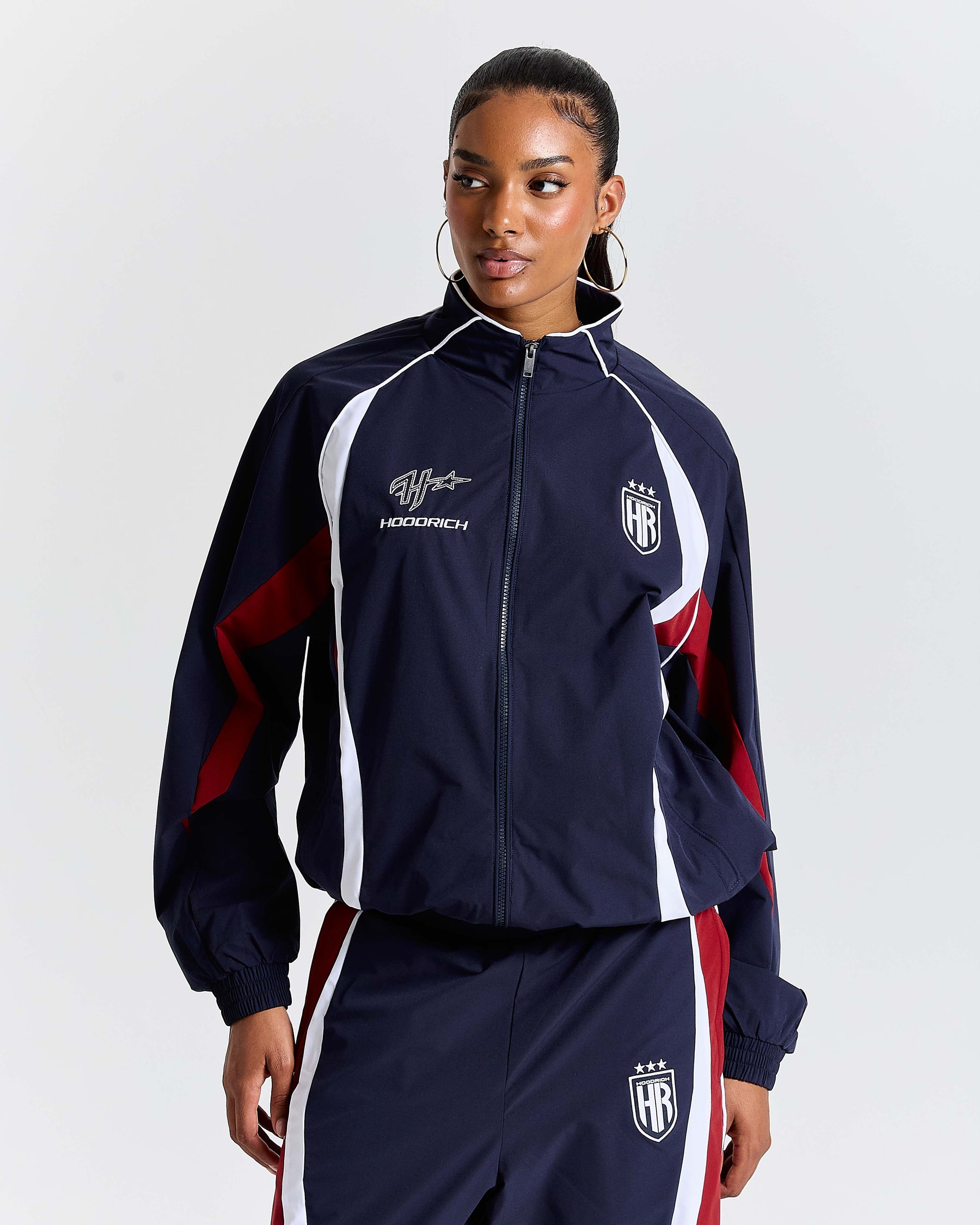 Glide Away Football Shell Jacket - Navy