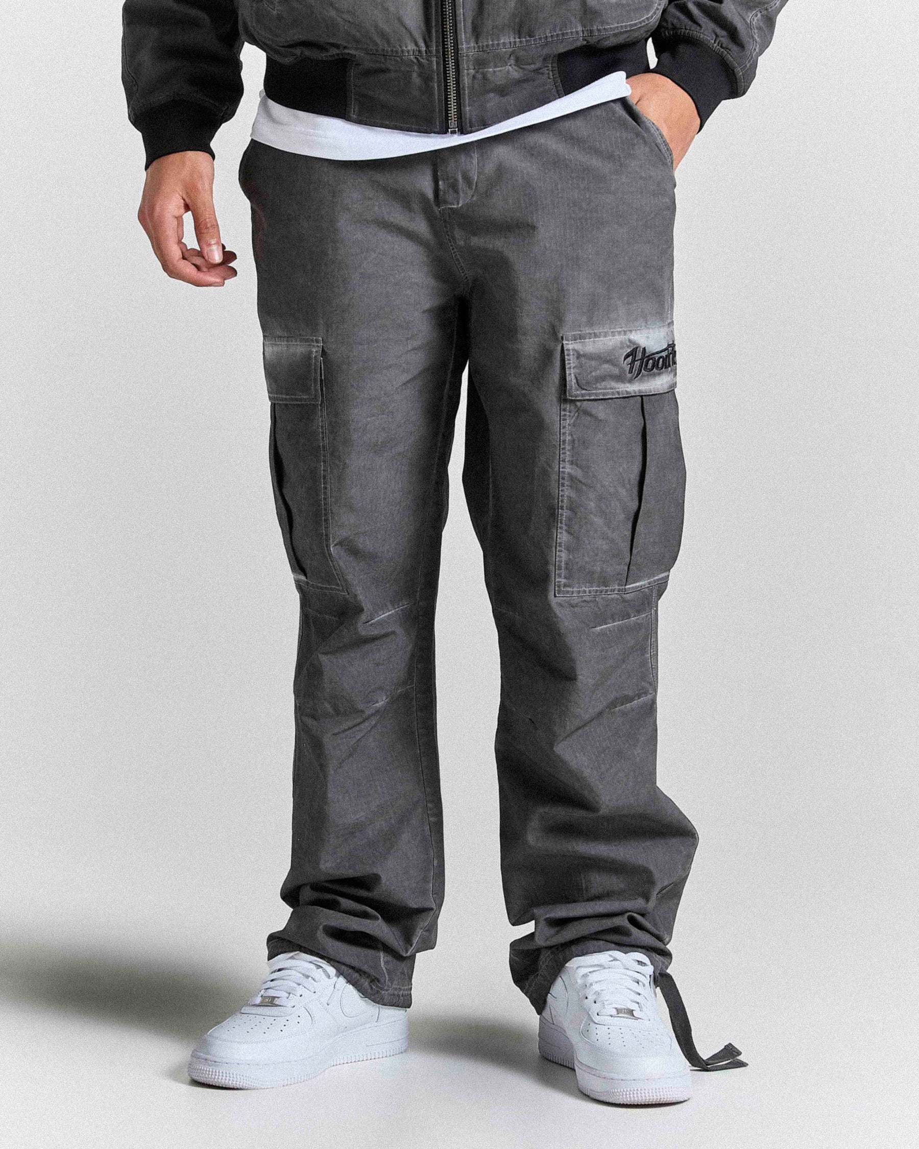 Cast Ripstop Cargo Pants - Washed Black