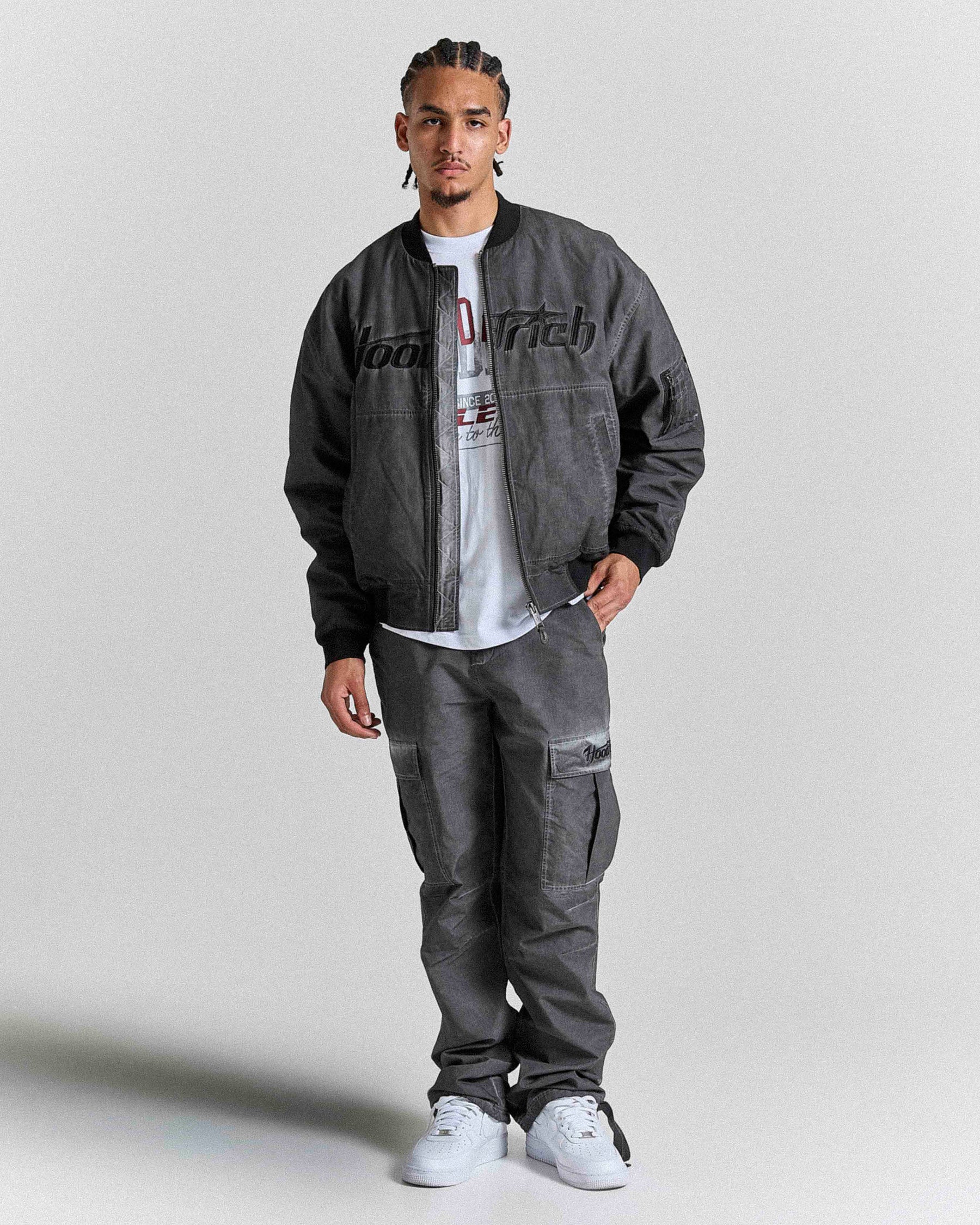 Cast Ripstop Cargo Pants - Washed Black