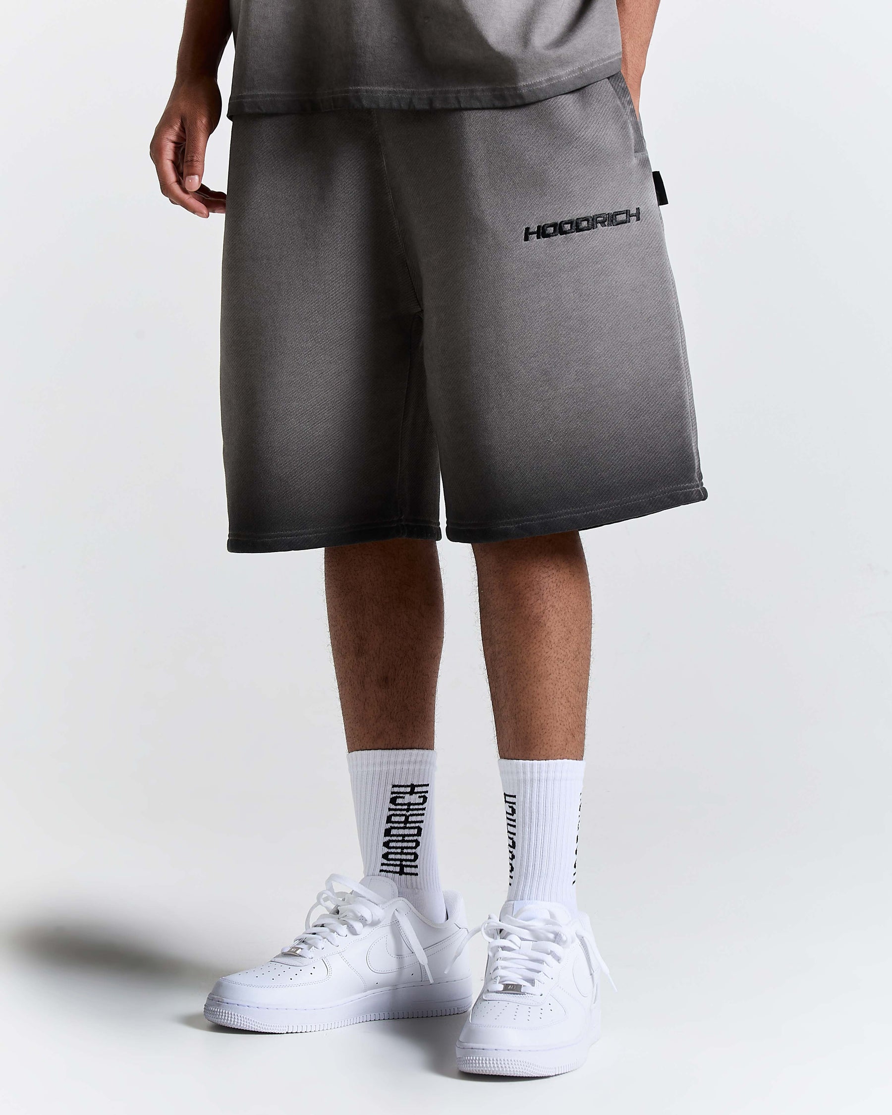 Ghost Jog Shorts - Black Oil Wash