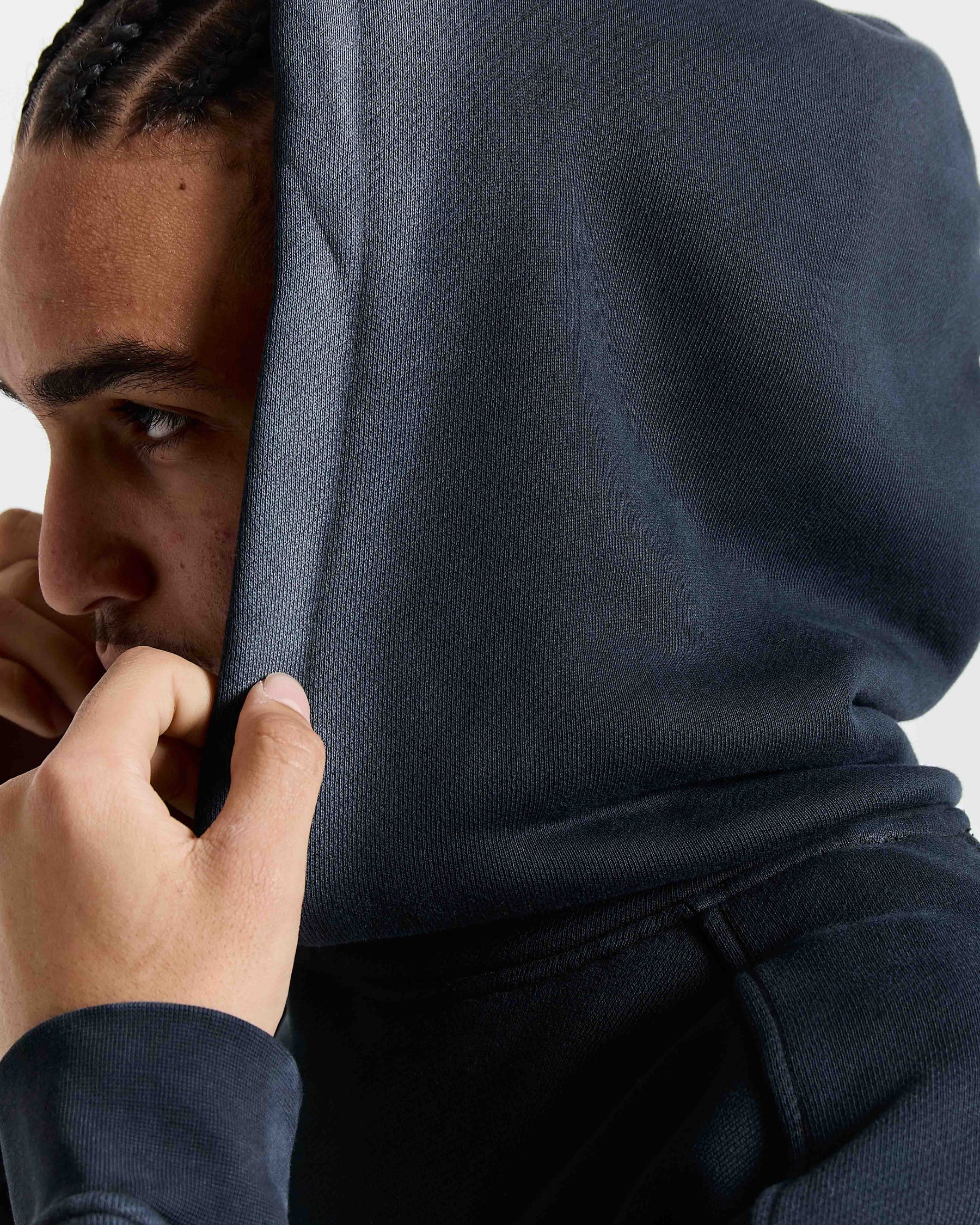 Men's Ghost Boxy Fit Hoodie - Black
