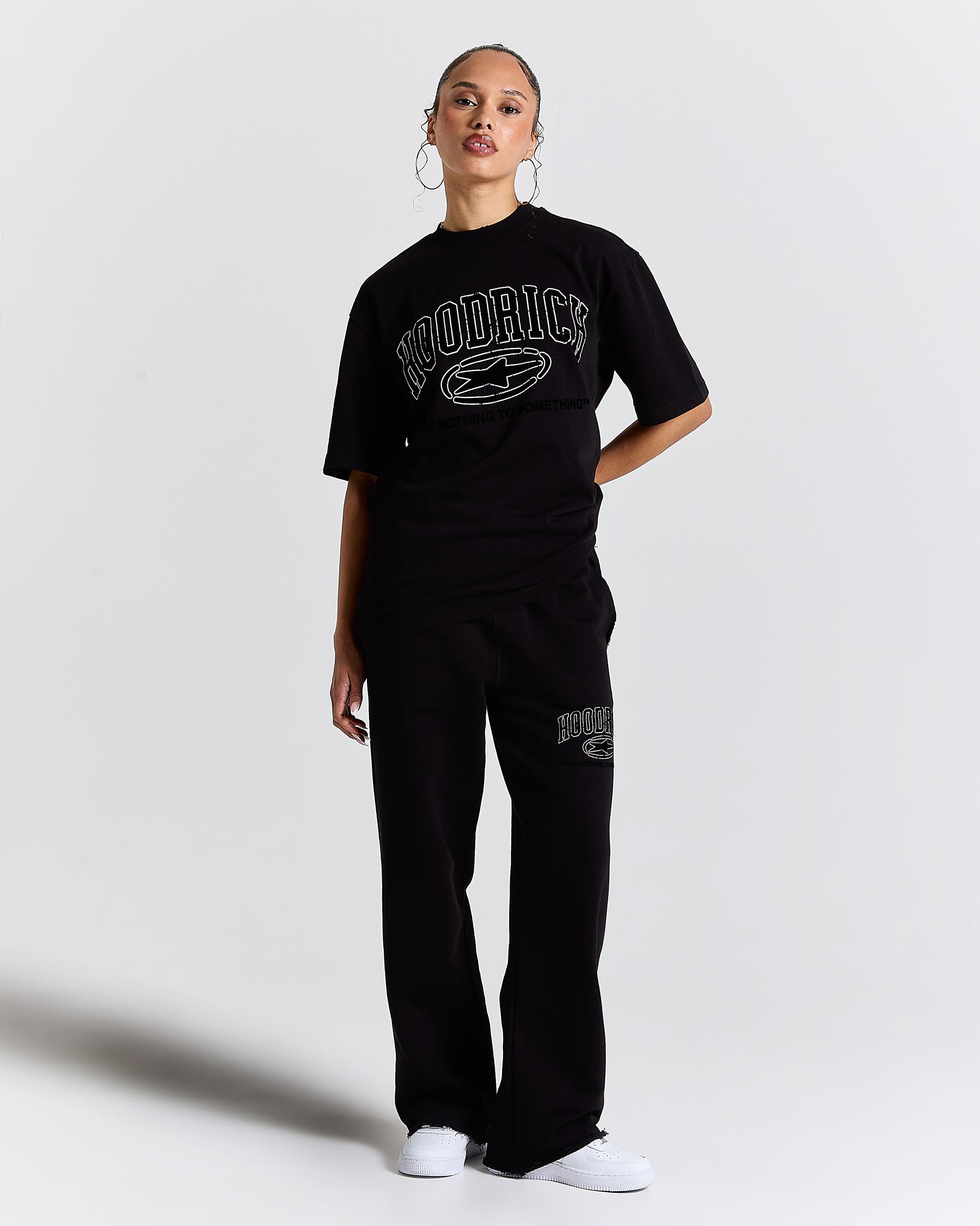 Fray Regular Fit Tee - Black