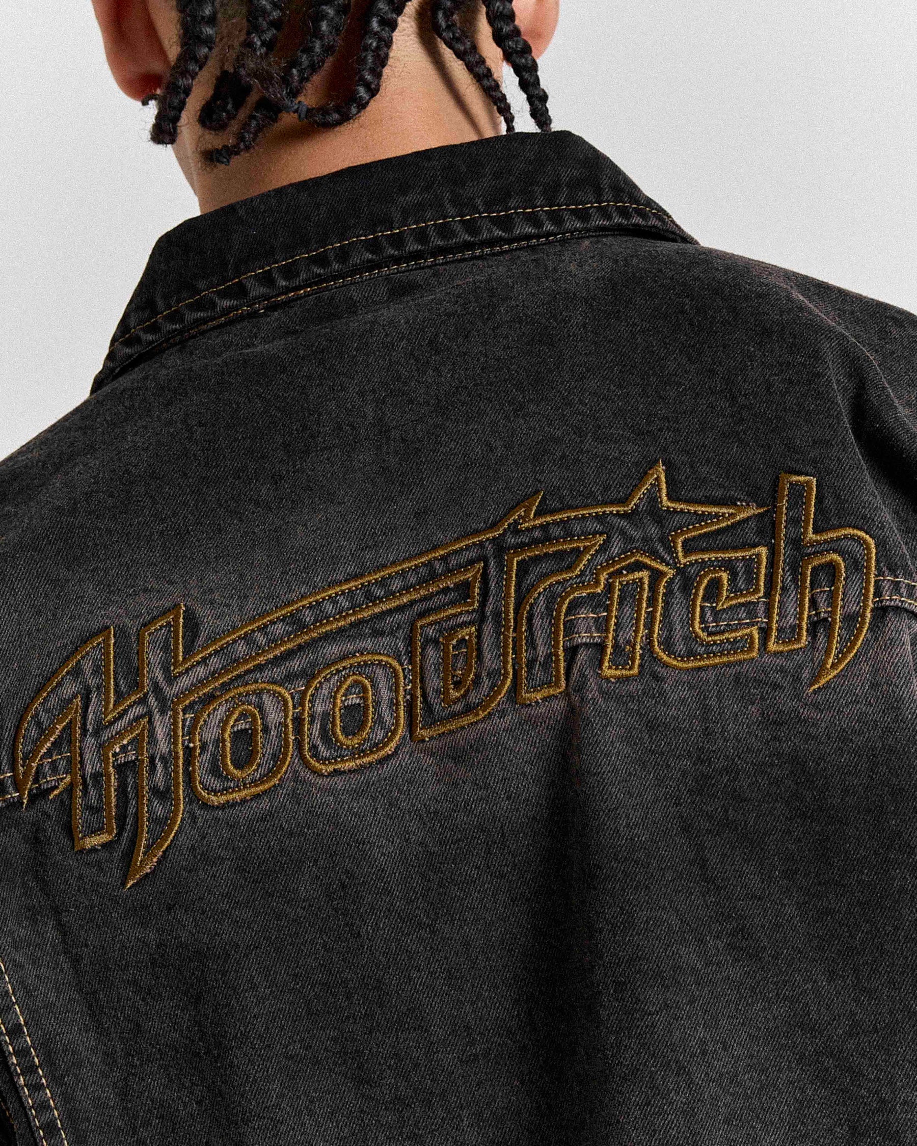 Shadow Rust Denim Trucker Jacket - Black Wash