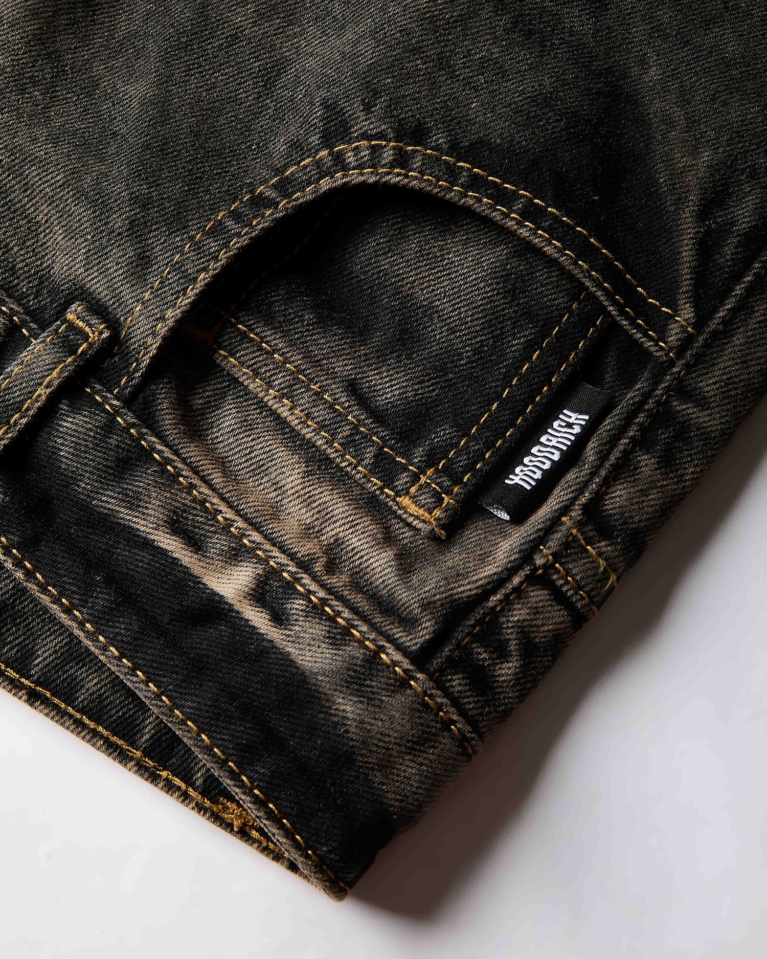 Shadow Rust Denim Carpenter Jorts - Black Wash