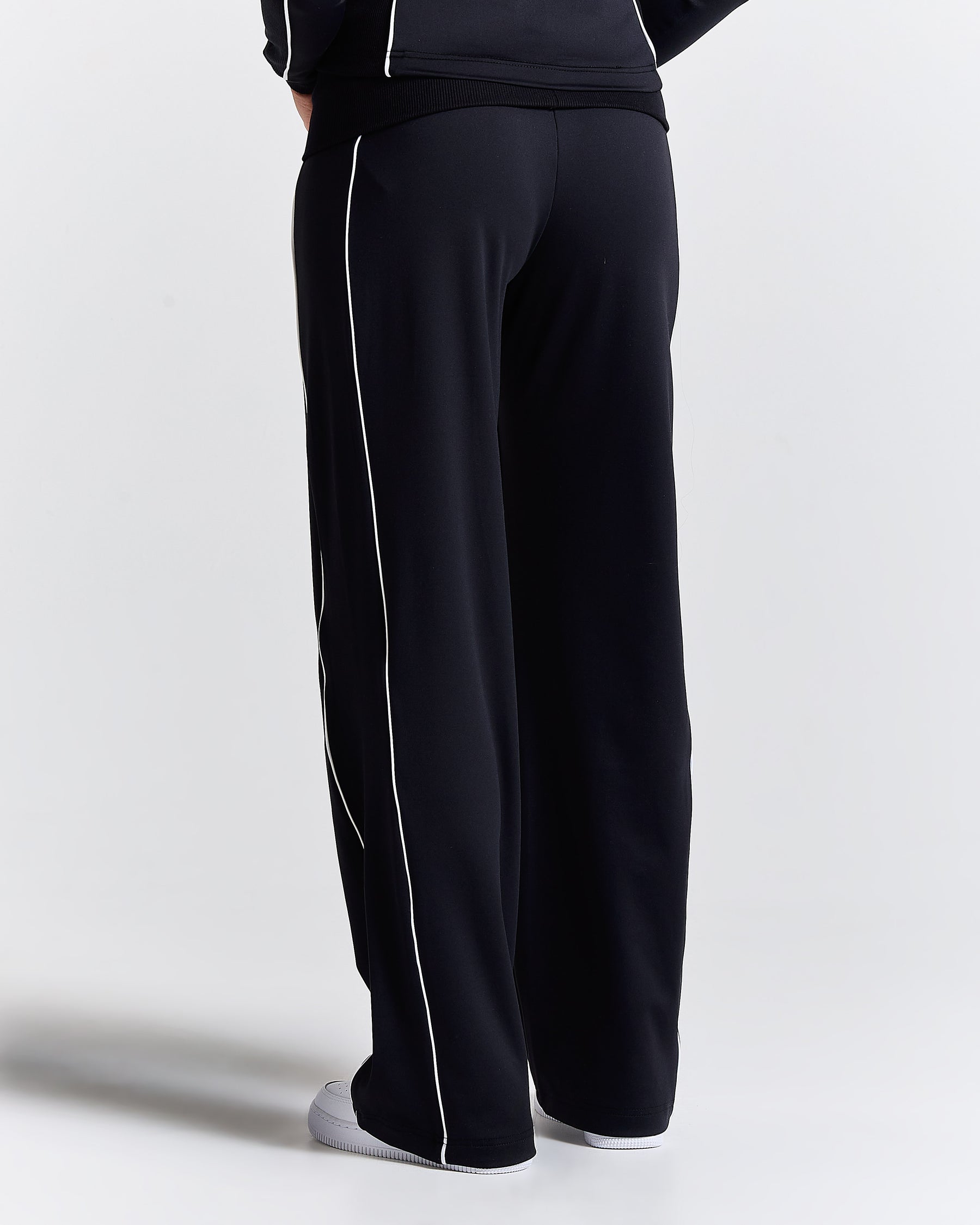 Glide Football Wide Leg Track Pants - Black