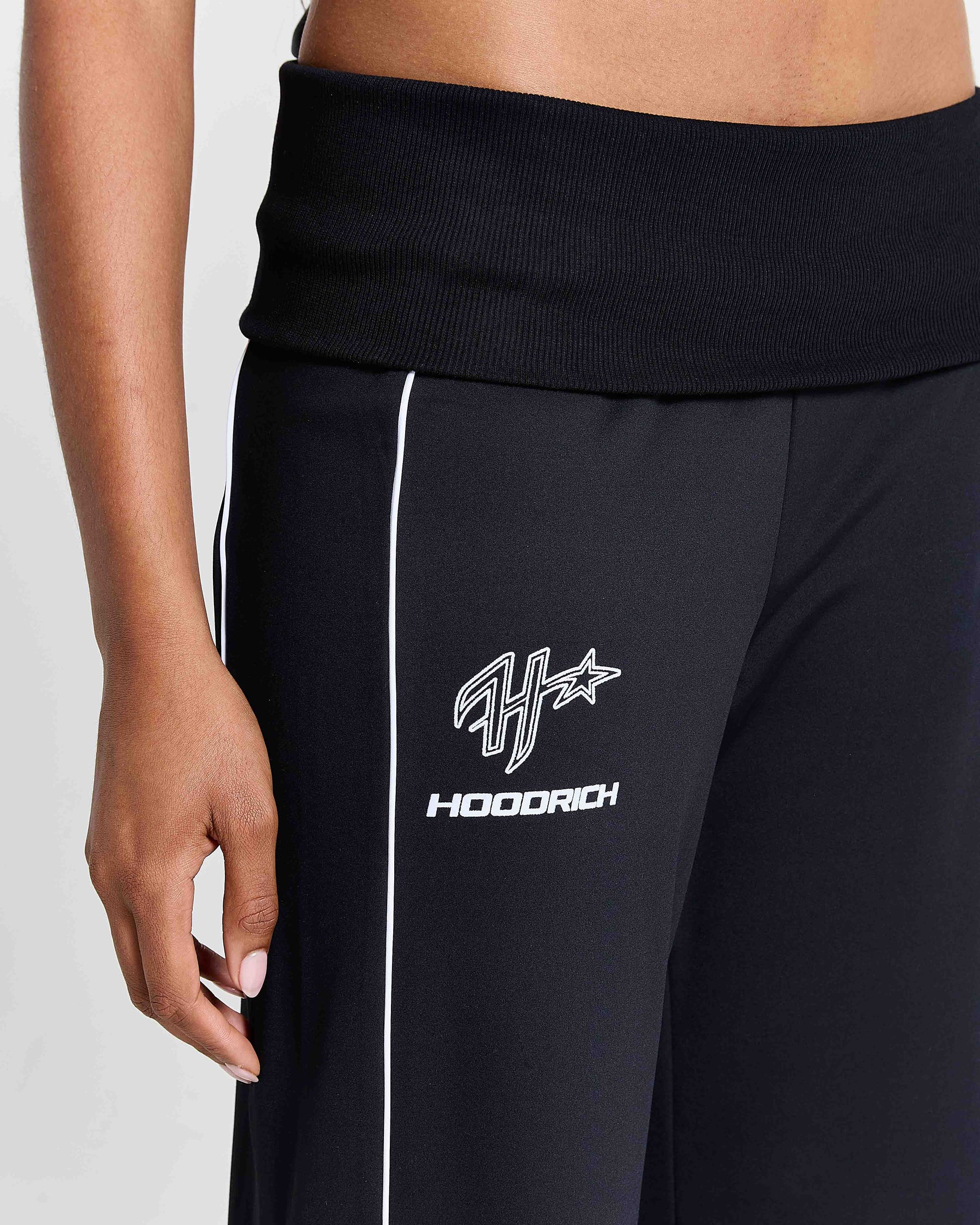 Glide Football Wide Leg Track Pants - Black