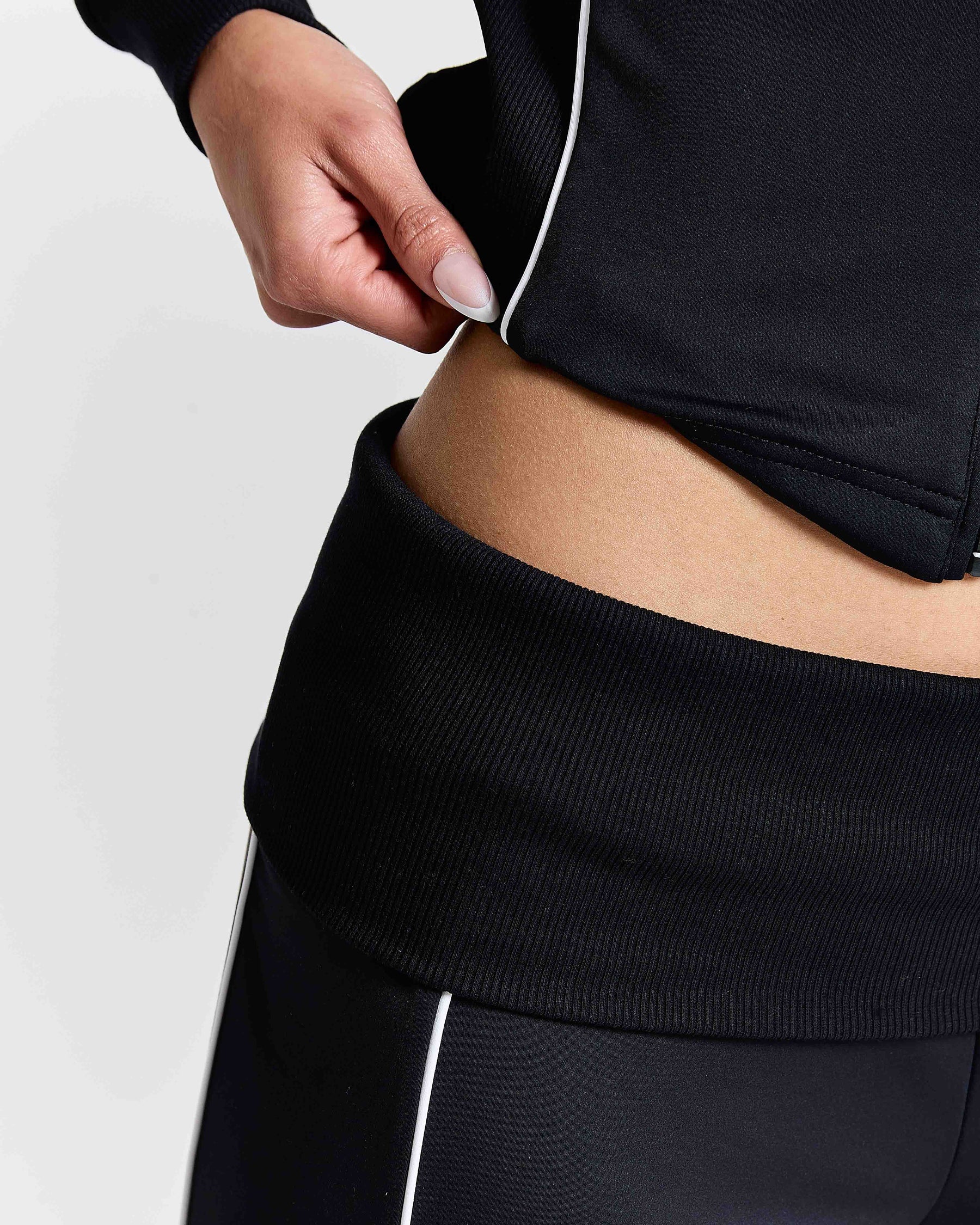 Glide Football Wide Leg Track Pants - Black