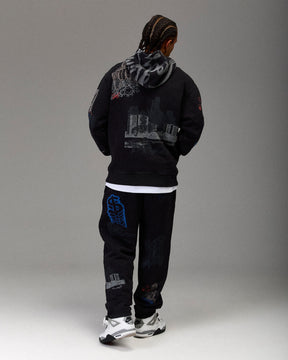 The Winner's Circle Oversized Hoodie - Black Wash