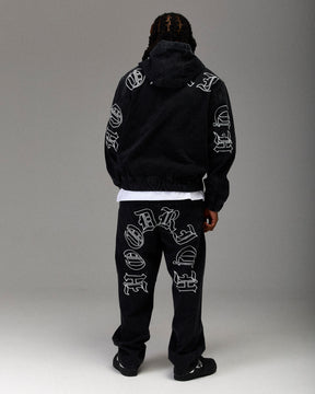 The Winner's Circle Denim Trousers - Black/White