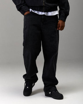 The Winner's Circle Denim Trousers - Black/White