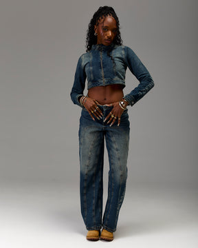 The Winner's Circle Snowdrift Denim Jacket - Dirty Wash