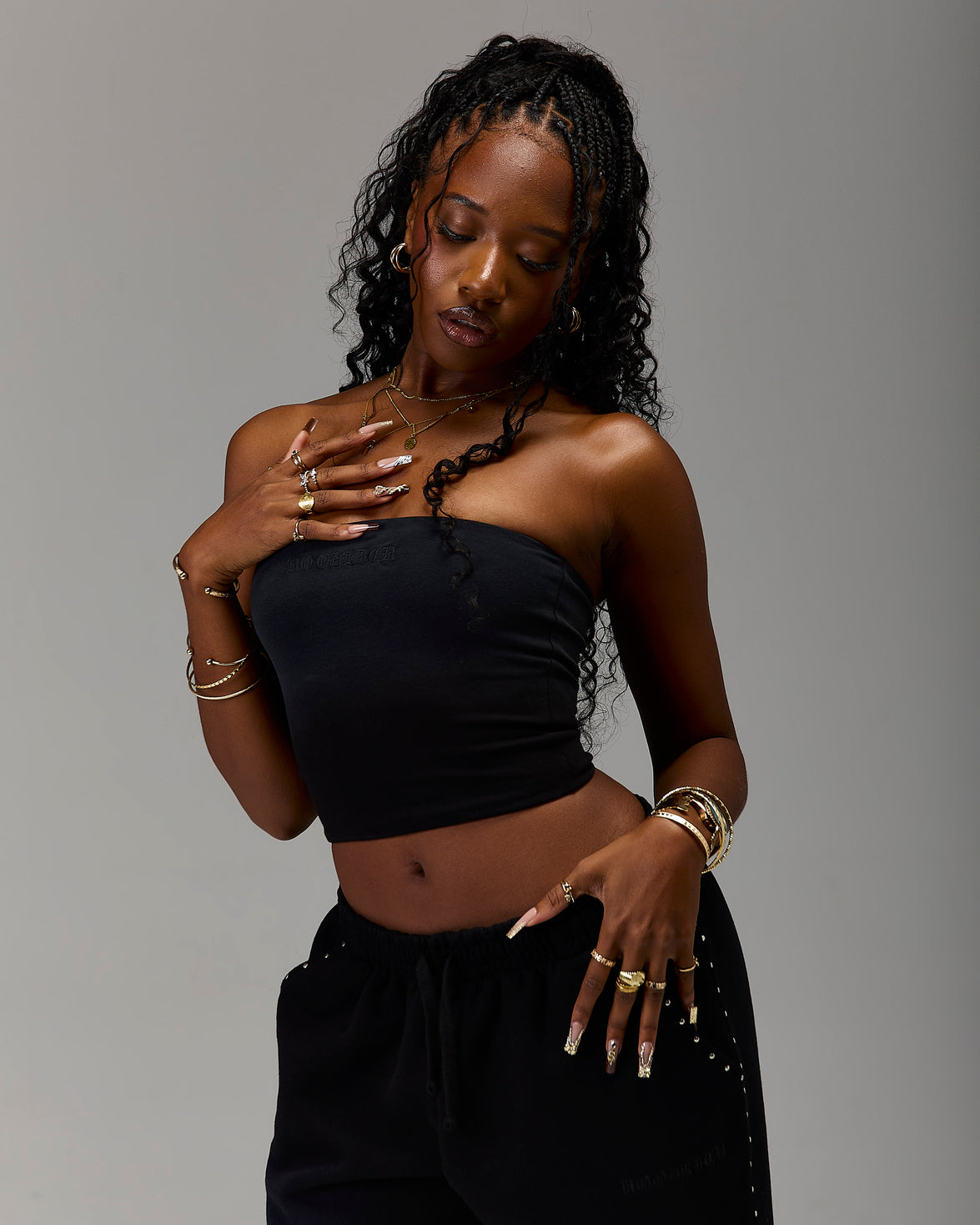 The Winner's Circle Aspen Gothic Bandeau - Black