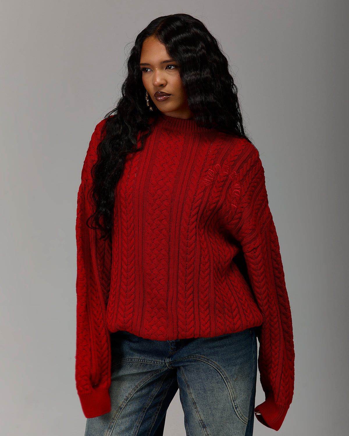 The Winner's Circle Knitwear Sweater - Fiery Red