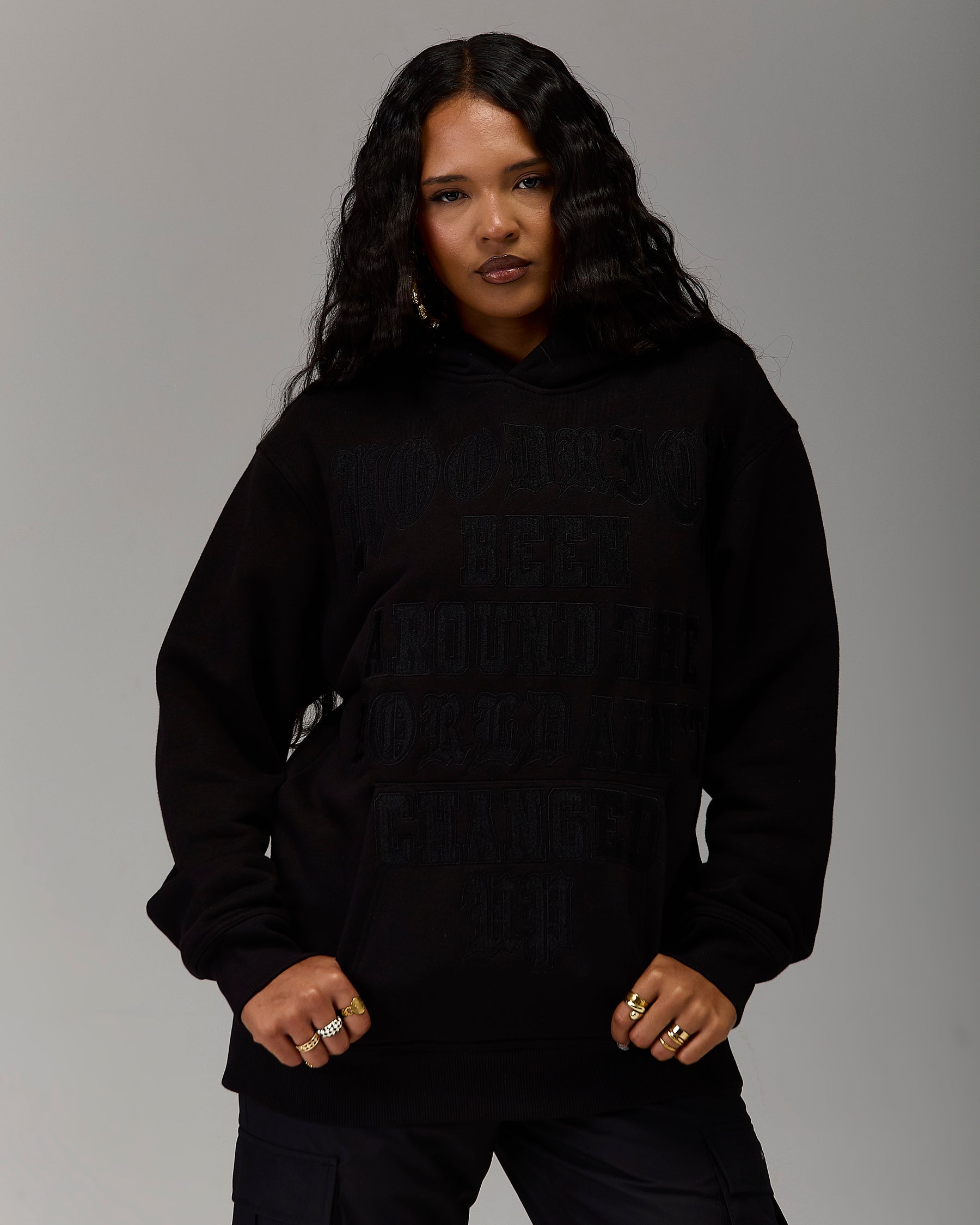 The Winner's Circle Embroidered Hoodie - Black