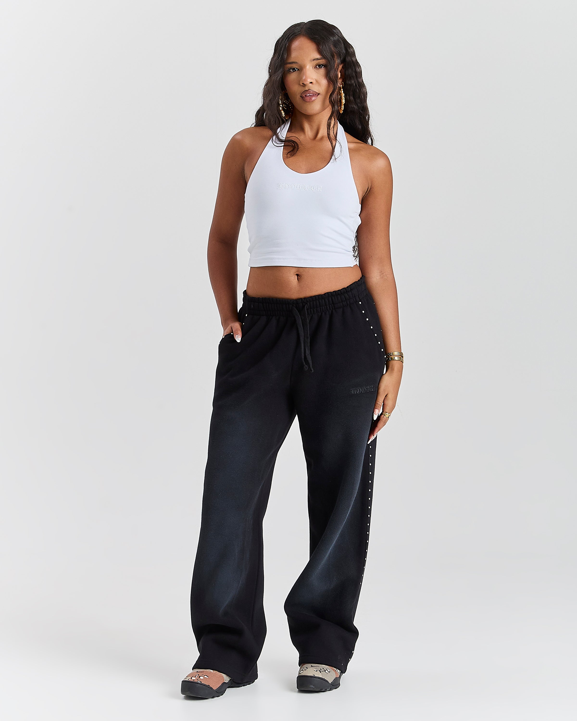 The Winner's Circle Aspen Gothic Halter Top - White