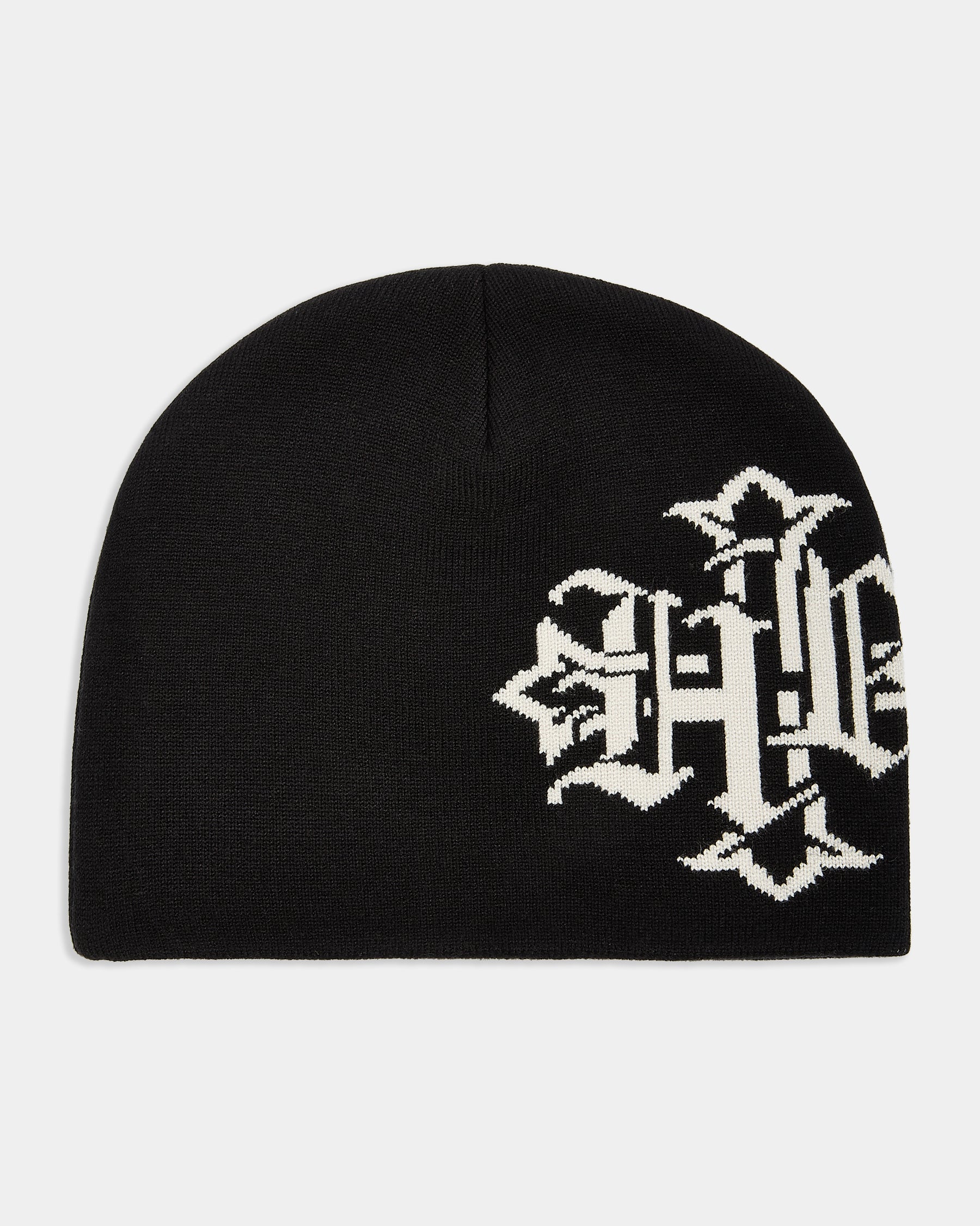 Virtux Skull Knit Beanie - Black/Grey