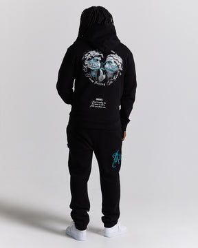 Conquer Joggers - Black/White/Blue