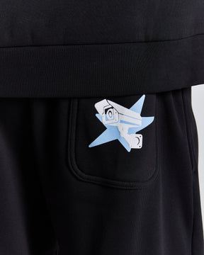 Surveillance Oversized Jogger - Black/White/Blue