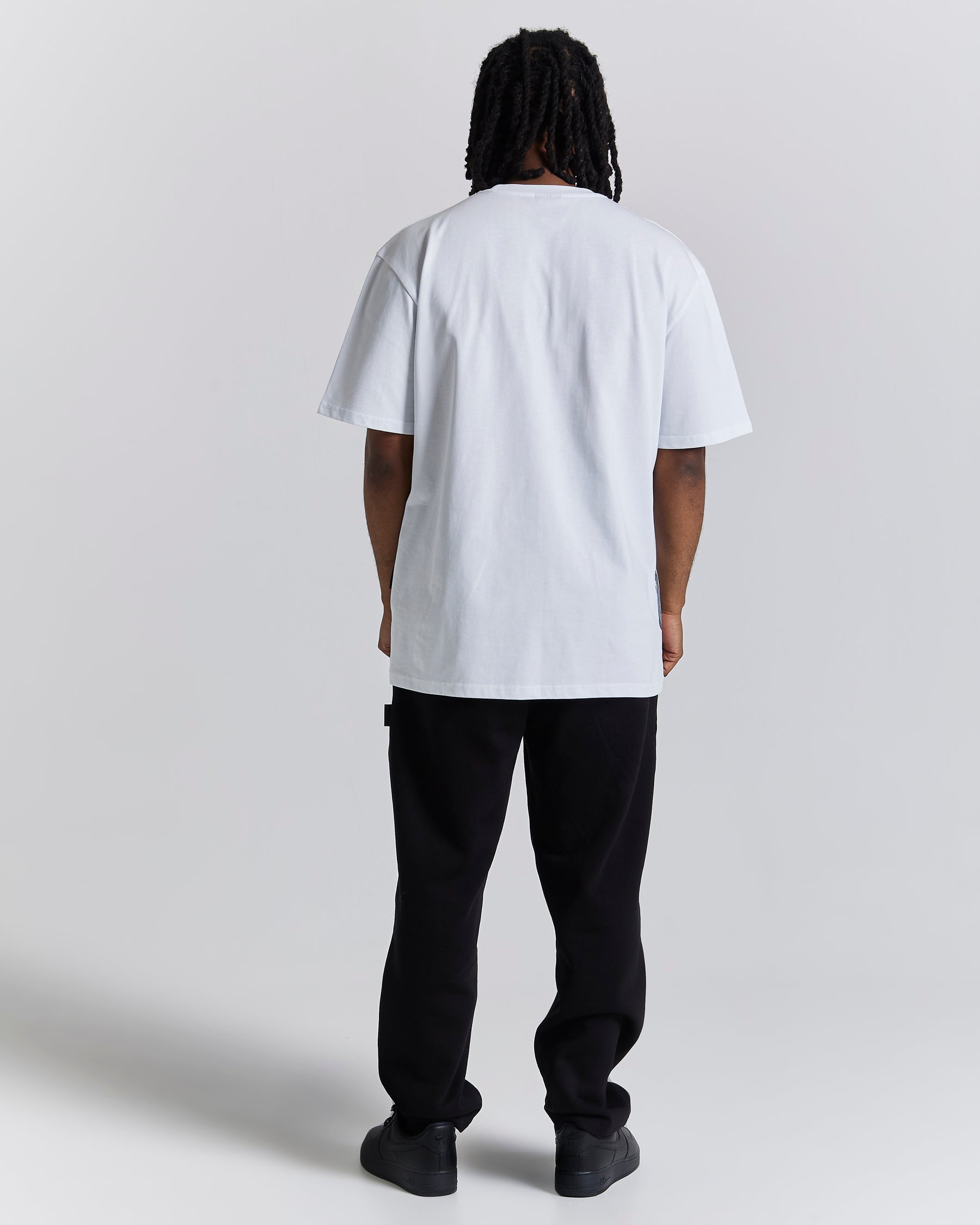 Inferno Oversized T-Shirt - White/Grey/Red