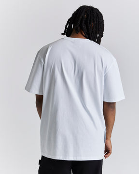 Inferno Oversized T-Shirt - White/Grey/Red