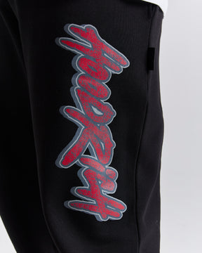 Inferno Oversized Joggers - Black/Red