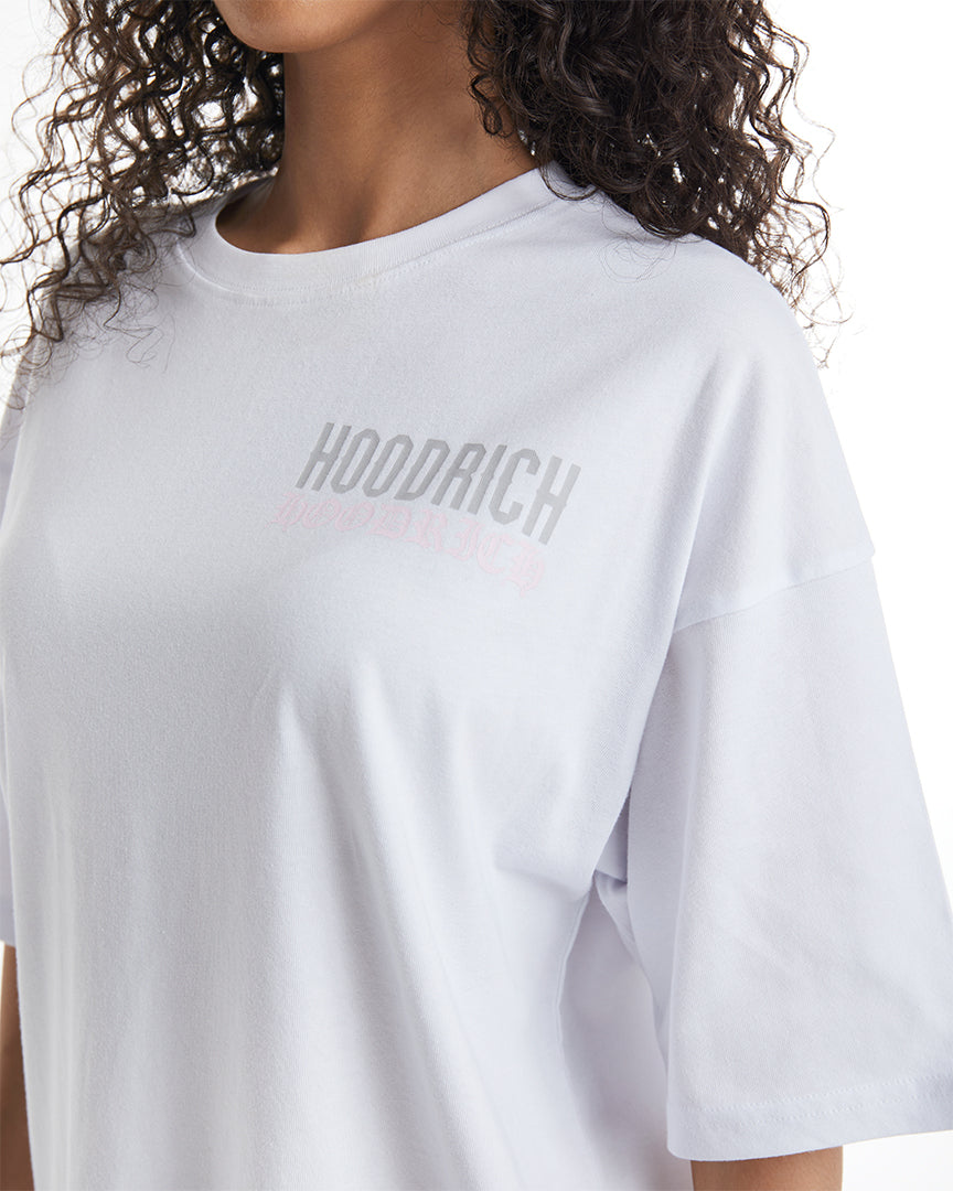 Flex Oversized T-Shirt - White/Grey/Pink