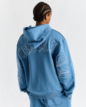 Helix Oversized Hoodie - Blue