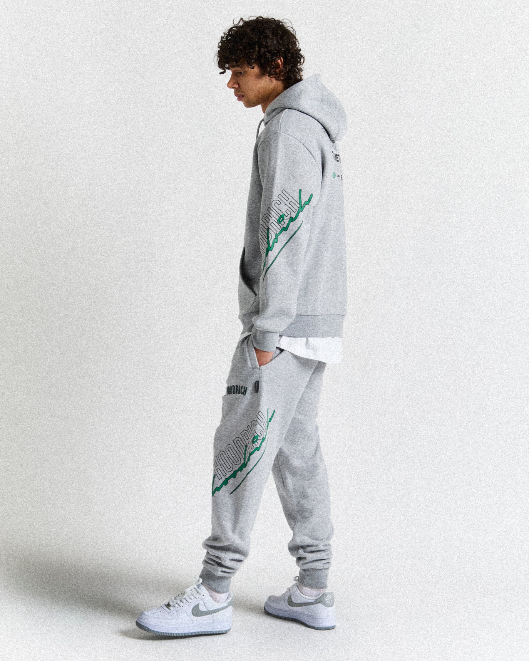 Caliber Hoodie - Grey/Black/Green