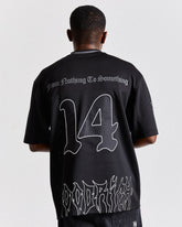 Spectral Oversized Mesh Jersey - Black/White