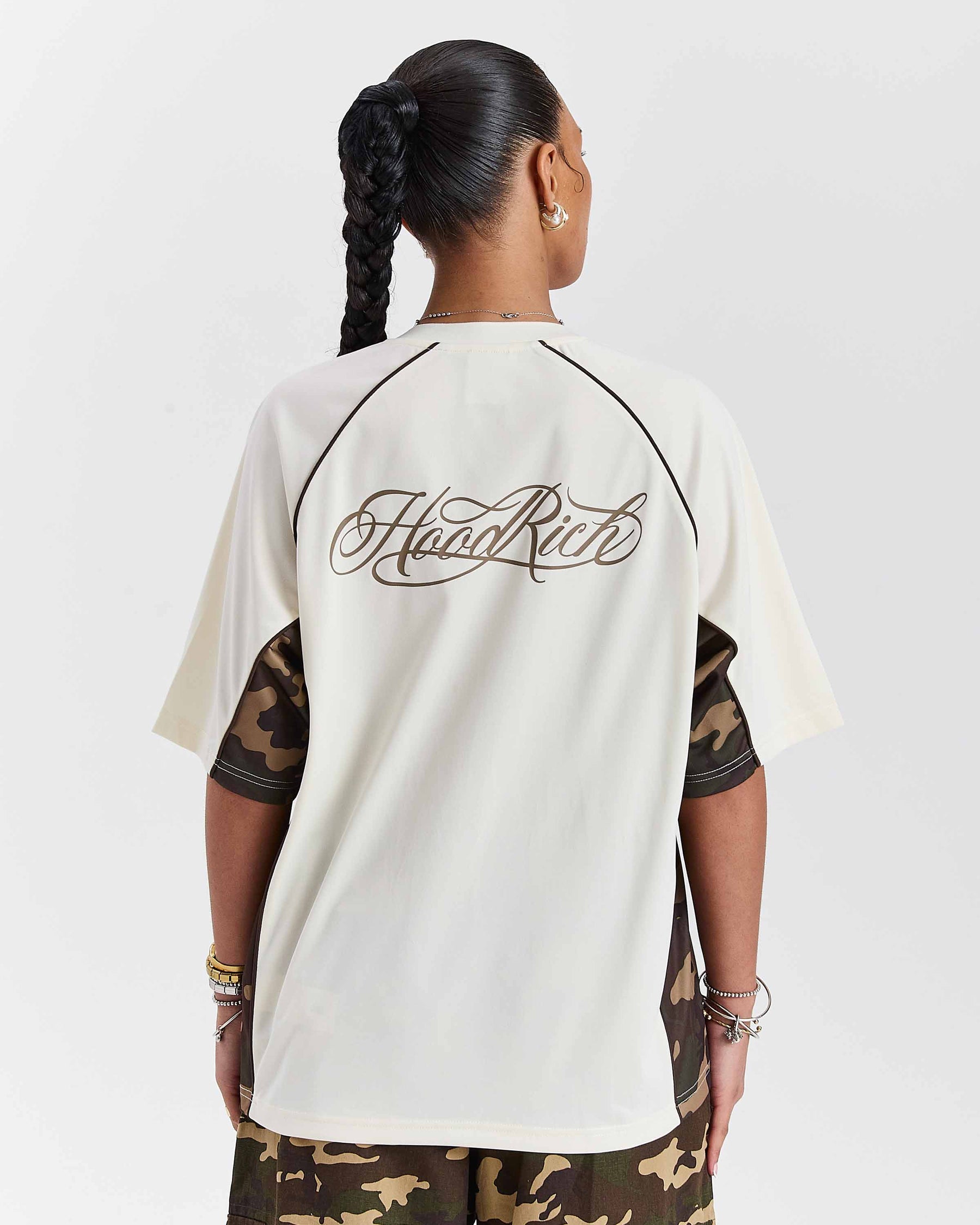 Field Oversized Jersey - White/Camo