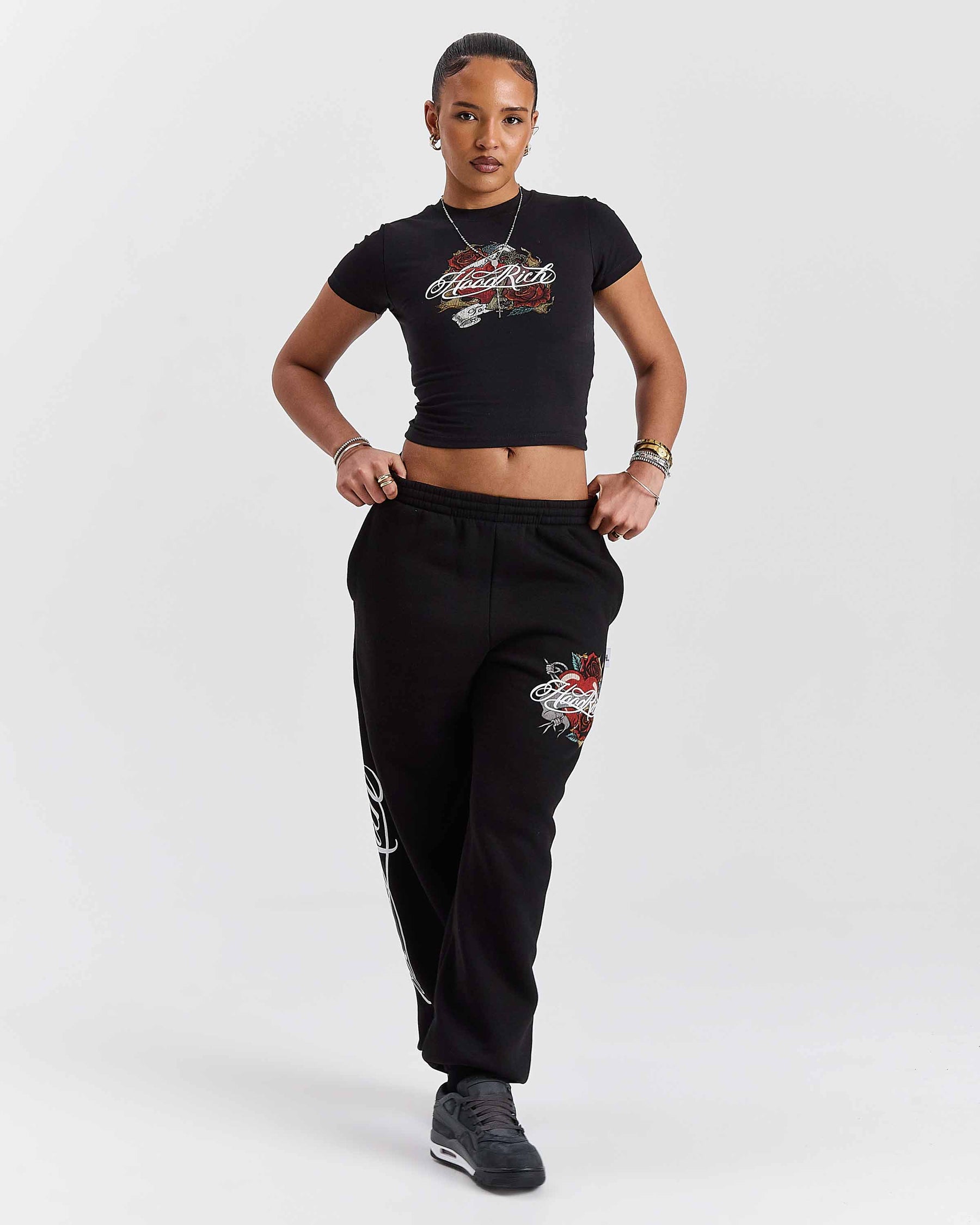 Vox Fitted Tee - Black/Red